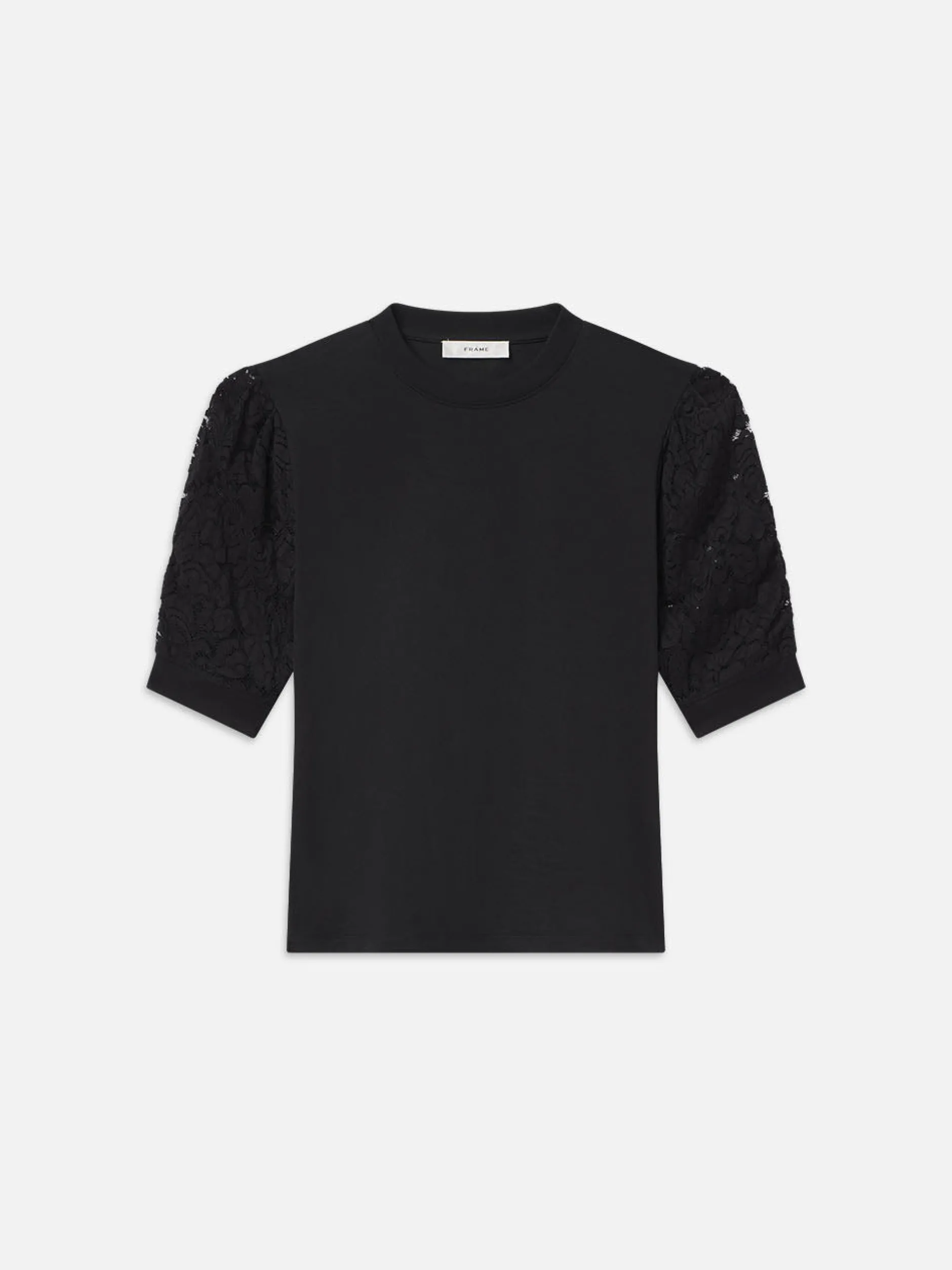 FRAME Lace Sleeve Frankie Tee in<Women Tanks & Tees