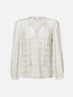 FRAME Lace Tassel Popover in<Women Tops & Blouses
