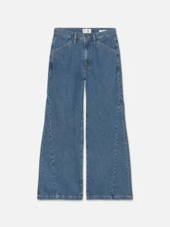 FRAME Le Baggy Palazzo in Ocean Drive<Women Wide Leg