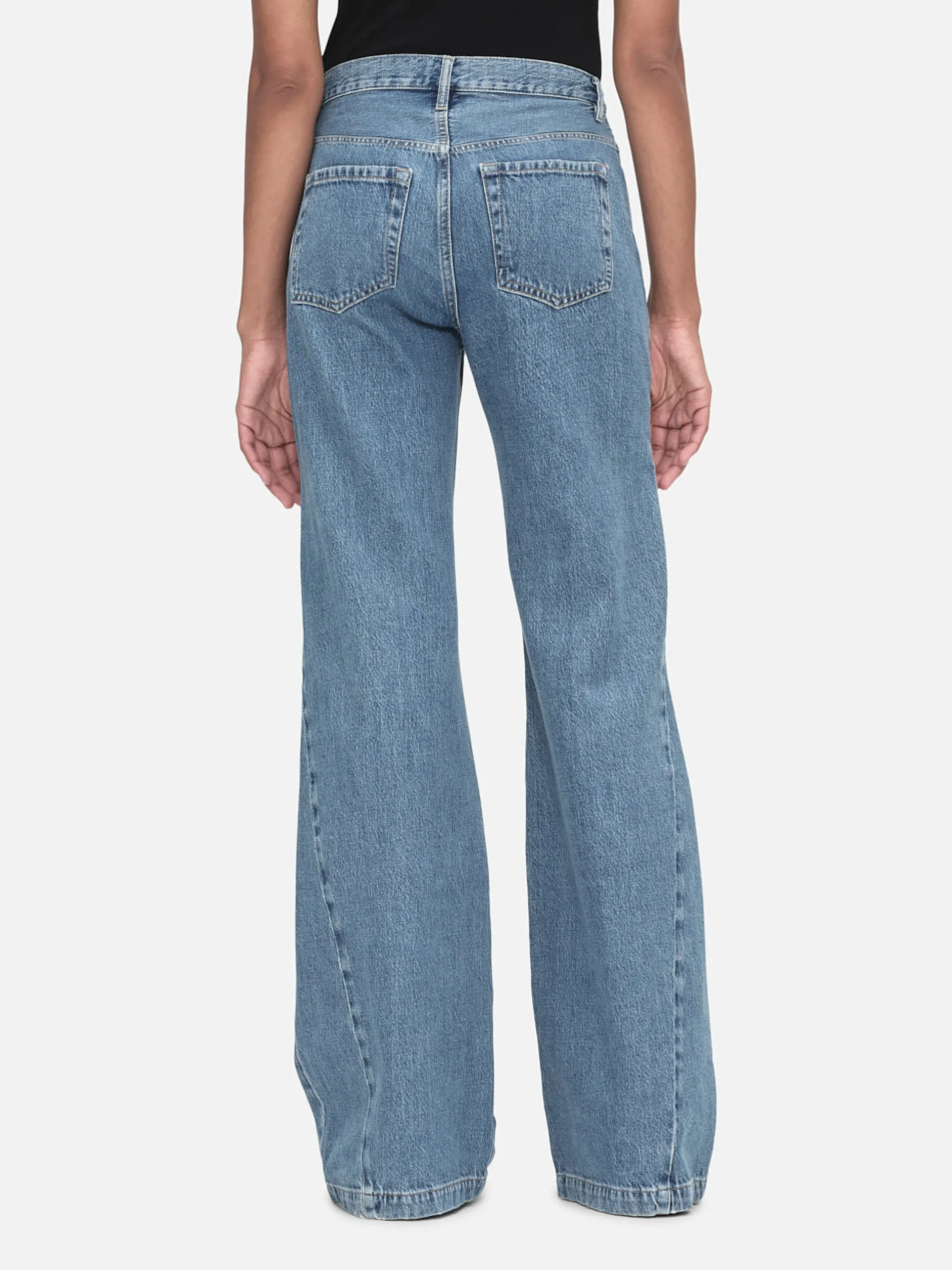 FRAME Le Baggy Palazzo in Ocean Drive<Women Wide Leg