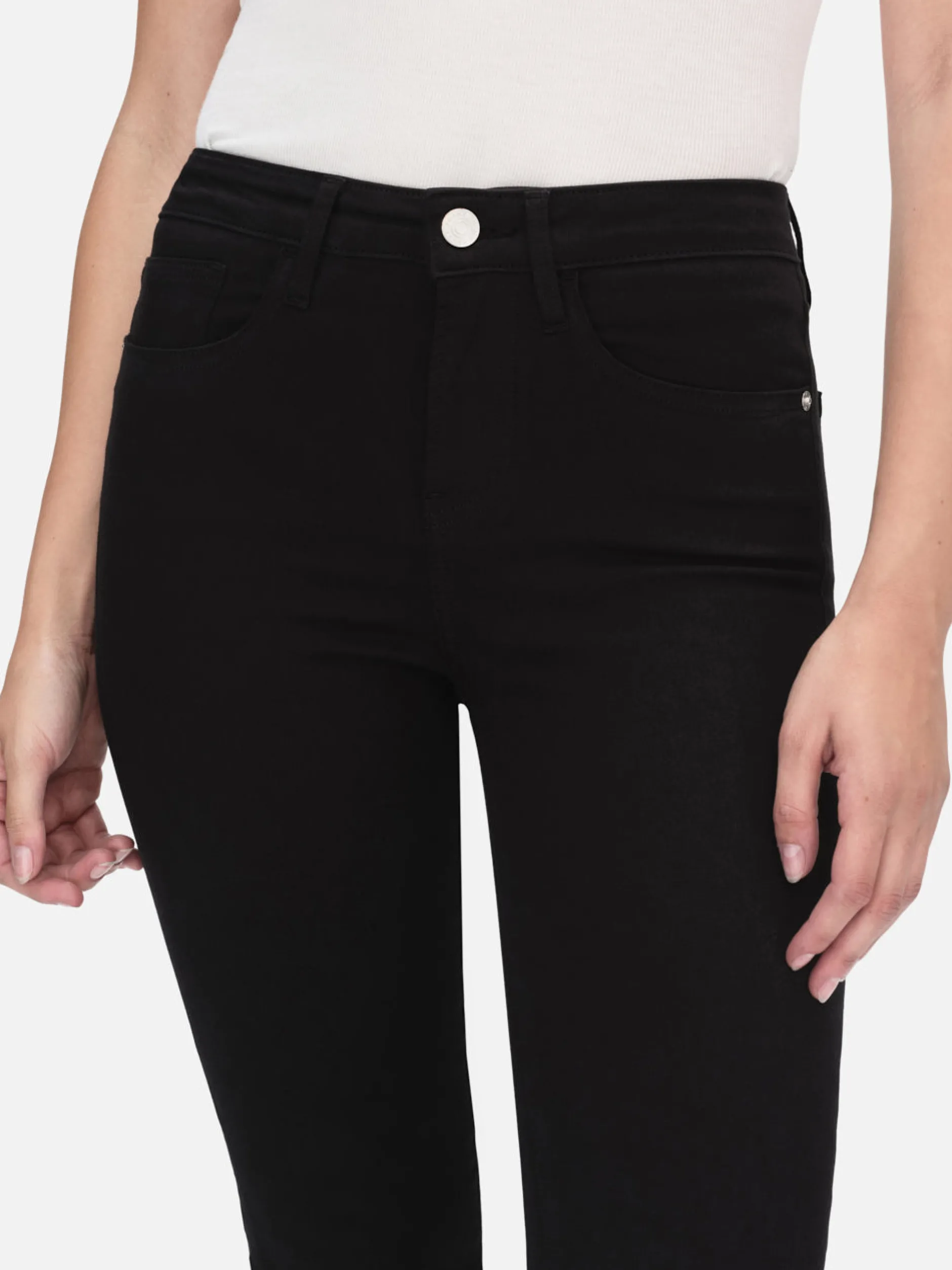 FRAME Le Crop Mini Boot in Film Noir<Women Bootcut