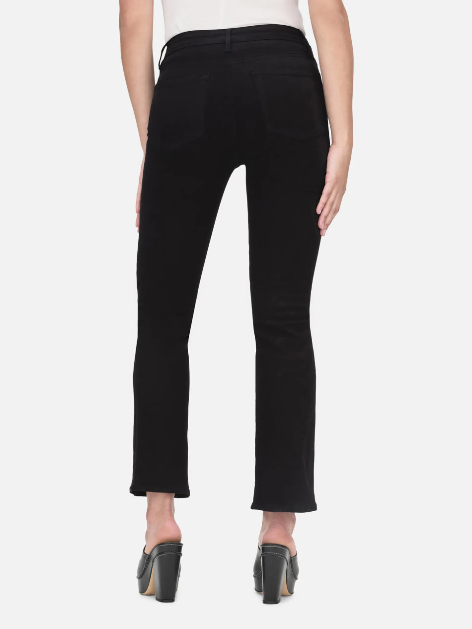 FRAME Le Crop Mini Boot in Film Noir<Women Bootcut