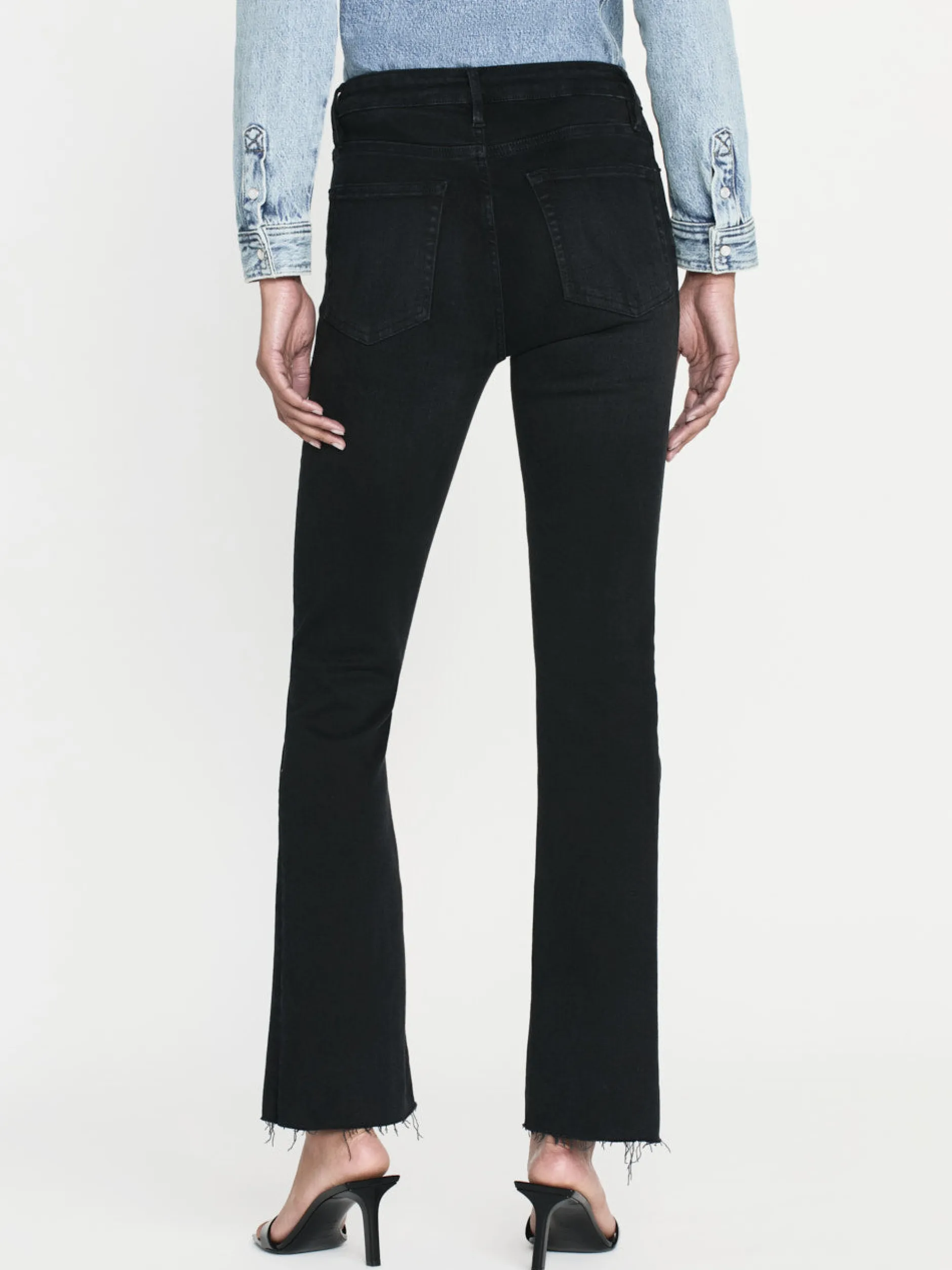 FRAME Le Crop Mini Boot Raw Fray in<Women Bootcut