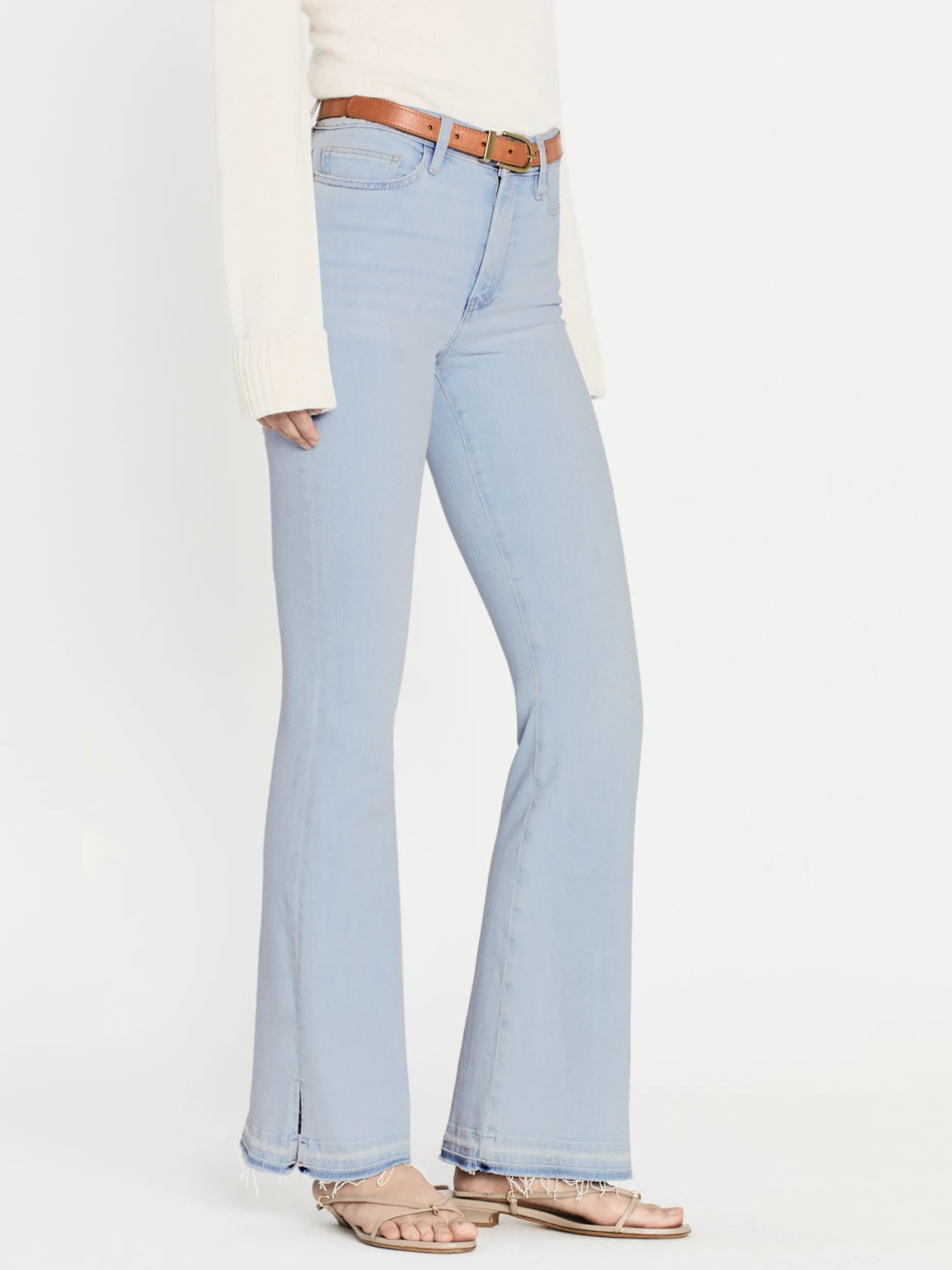 FRAME Le Easy Flare Released Fray Side Slit in<Women Flare