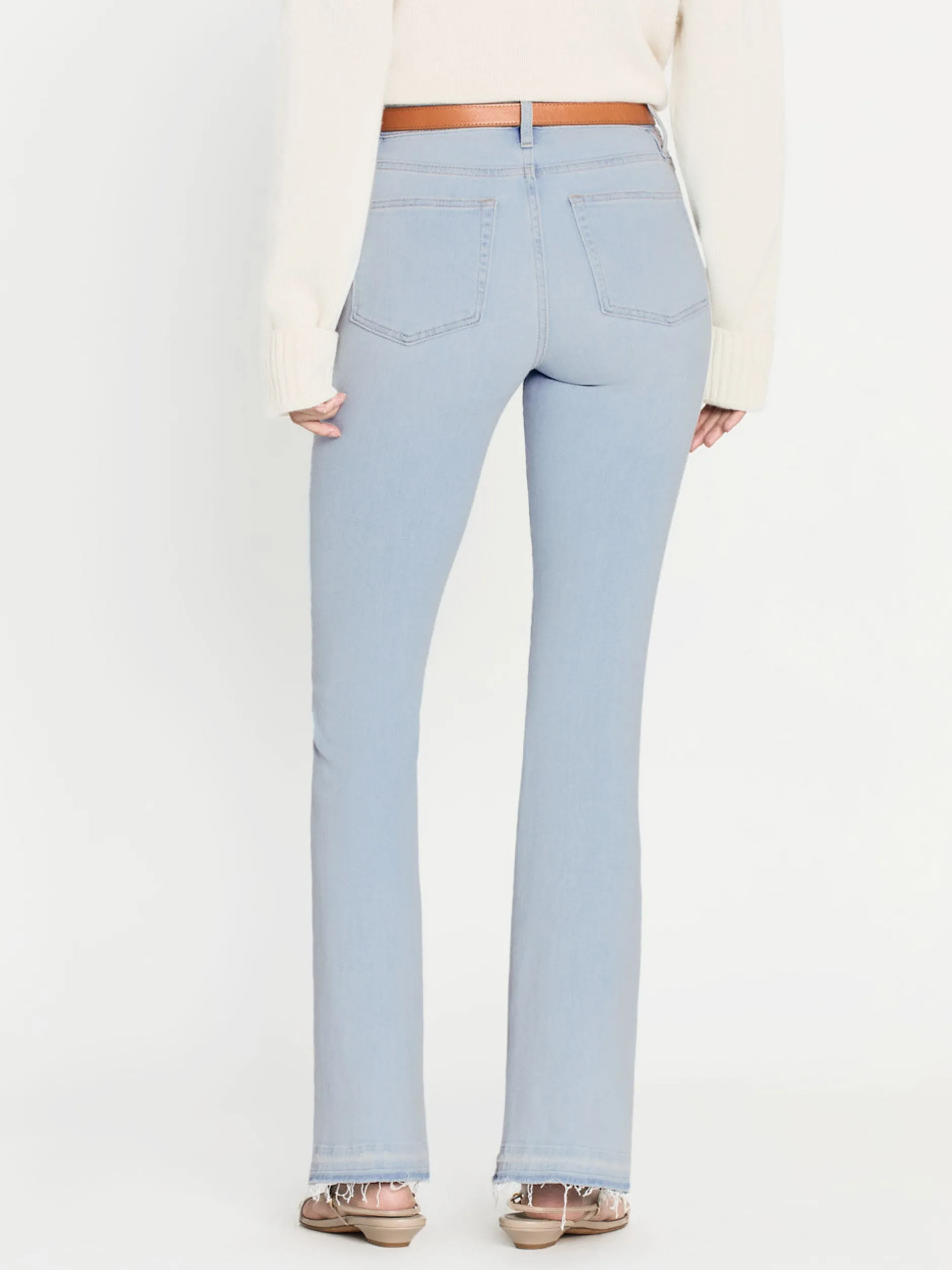 FRAME Le Easy Flare Released Fray Side Slit in<Women Flare
