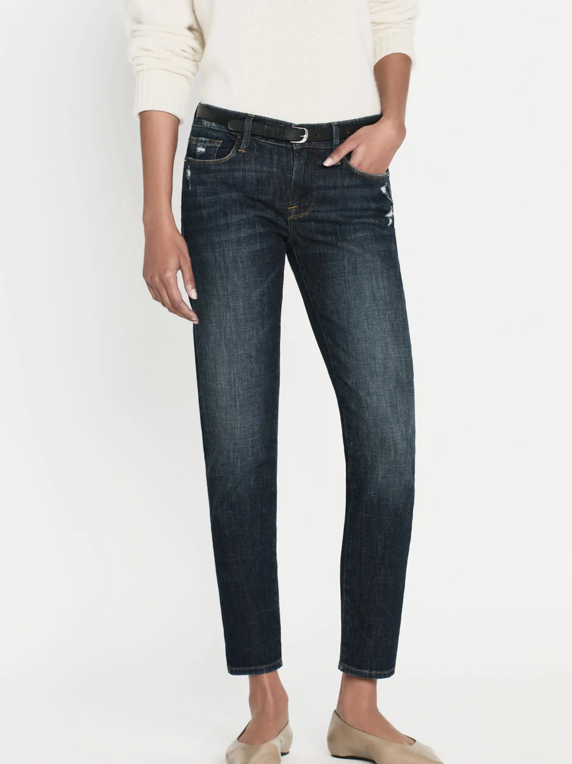 FRAME Le Garcon Crop in<Women/BOY Boyfriend