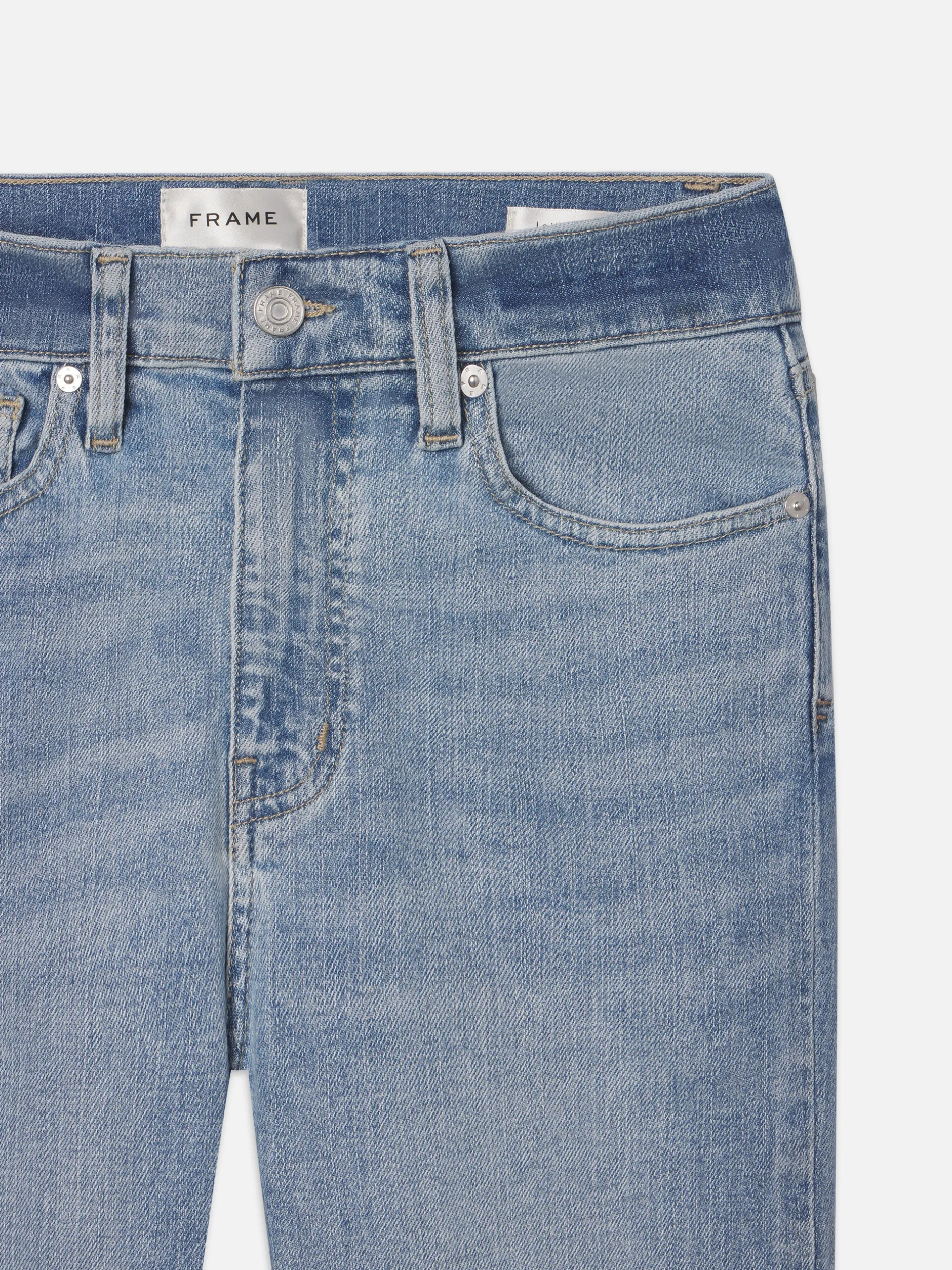 FRAME Le High Straight Cascade Hem in Blue Springs<Women Straight