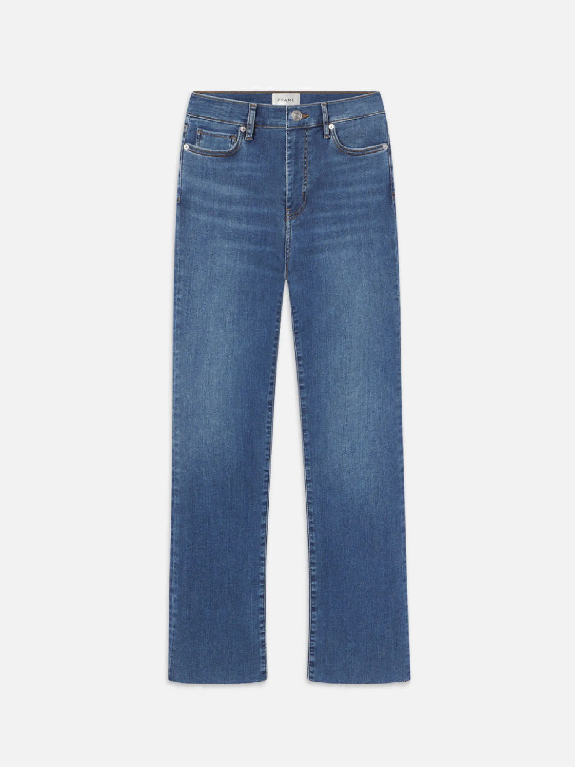 FRAME Le High Straight Long Raw Fray in<Women Straight