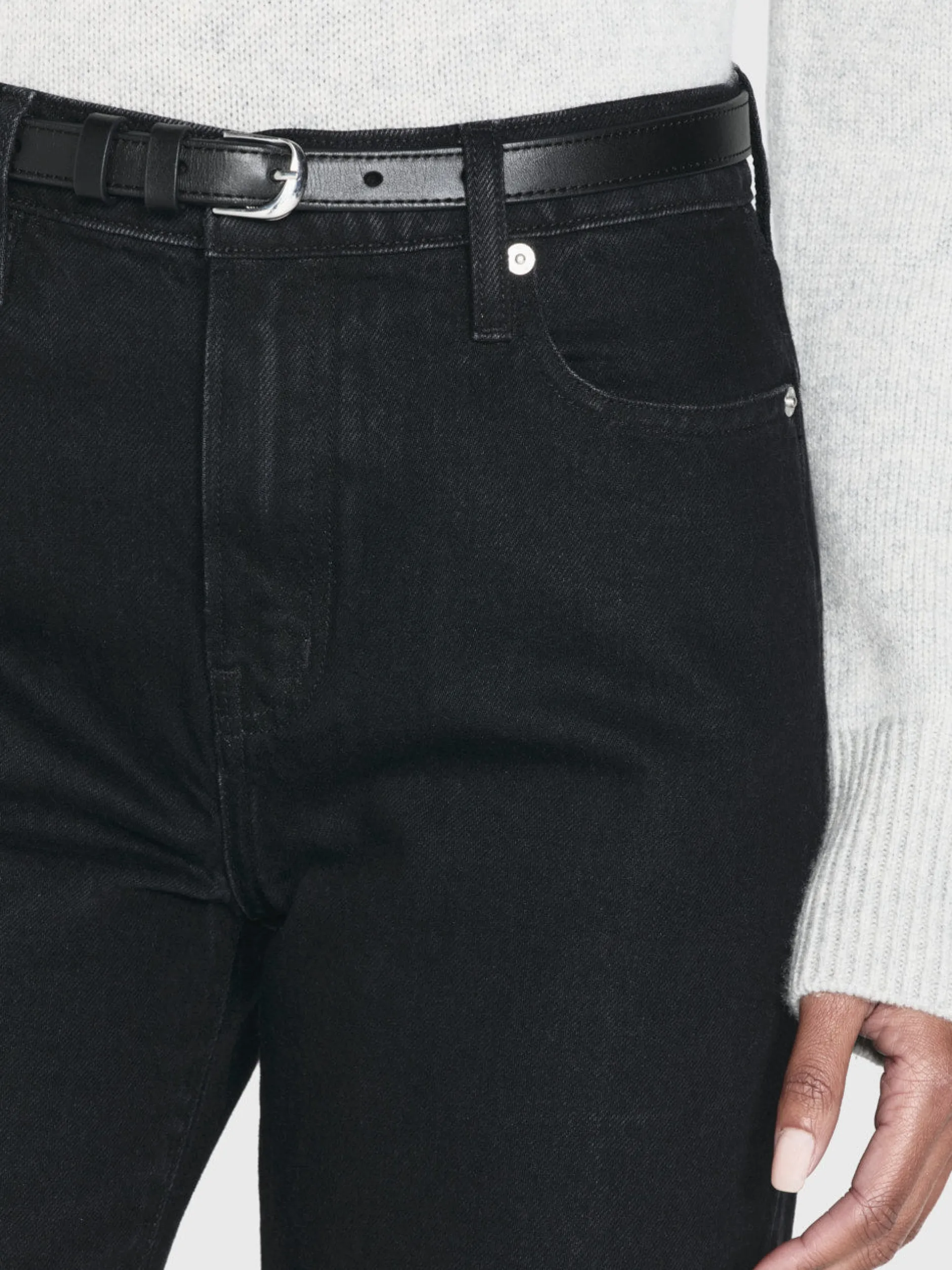 FRAME Le Jane Crop Raw Fray in<Women Straight
