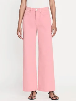 FRAME Le Jane Wide Crop in Washed Dusty Pink<Women Wide Leg