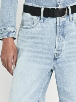 FRAME Le Low Baggy Wide Leg in Fizz Indigo<Women Wide Leg