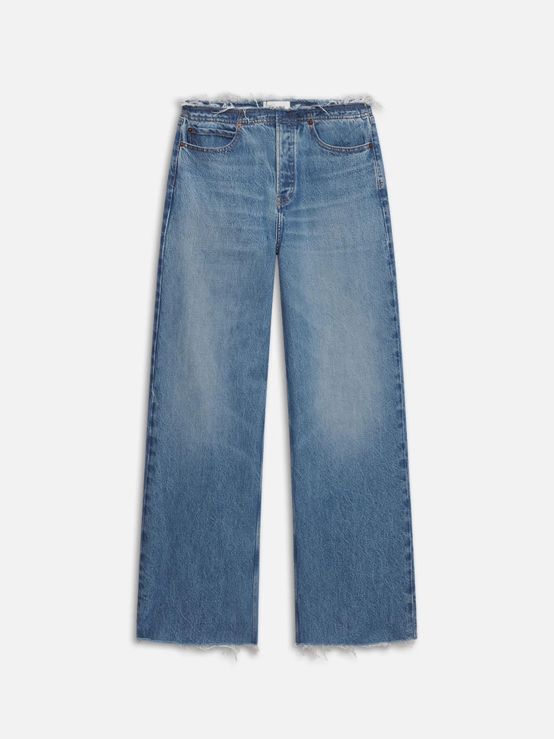 FRAME Le Low Baggy Wide Leg Cut Off in<Women Wide Leg