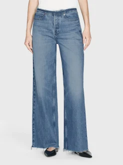 FRAME Le Low Baggy Wide Leg Cut Off in<Women Wide Leg