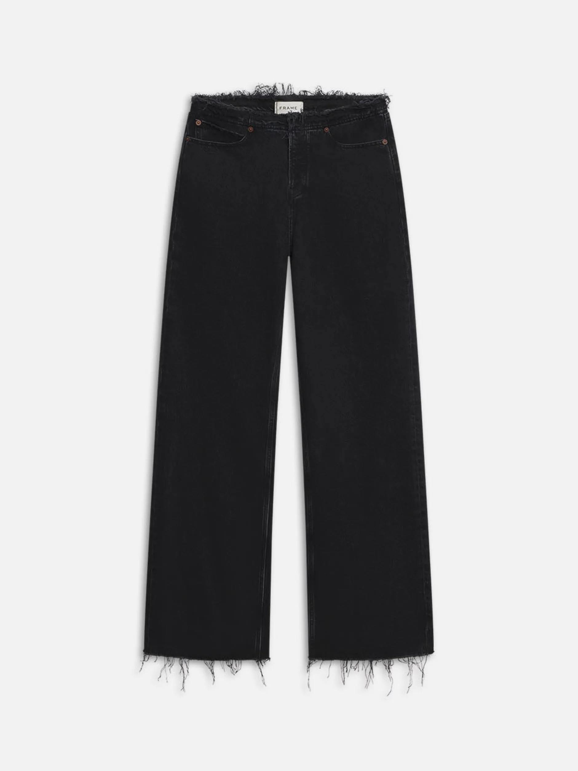 FRAME Le Low Baggy Wide Leg Cut Off in<Women Wide Leg