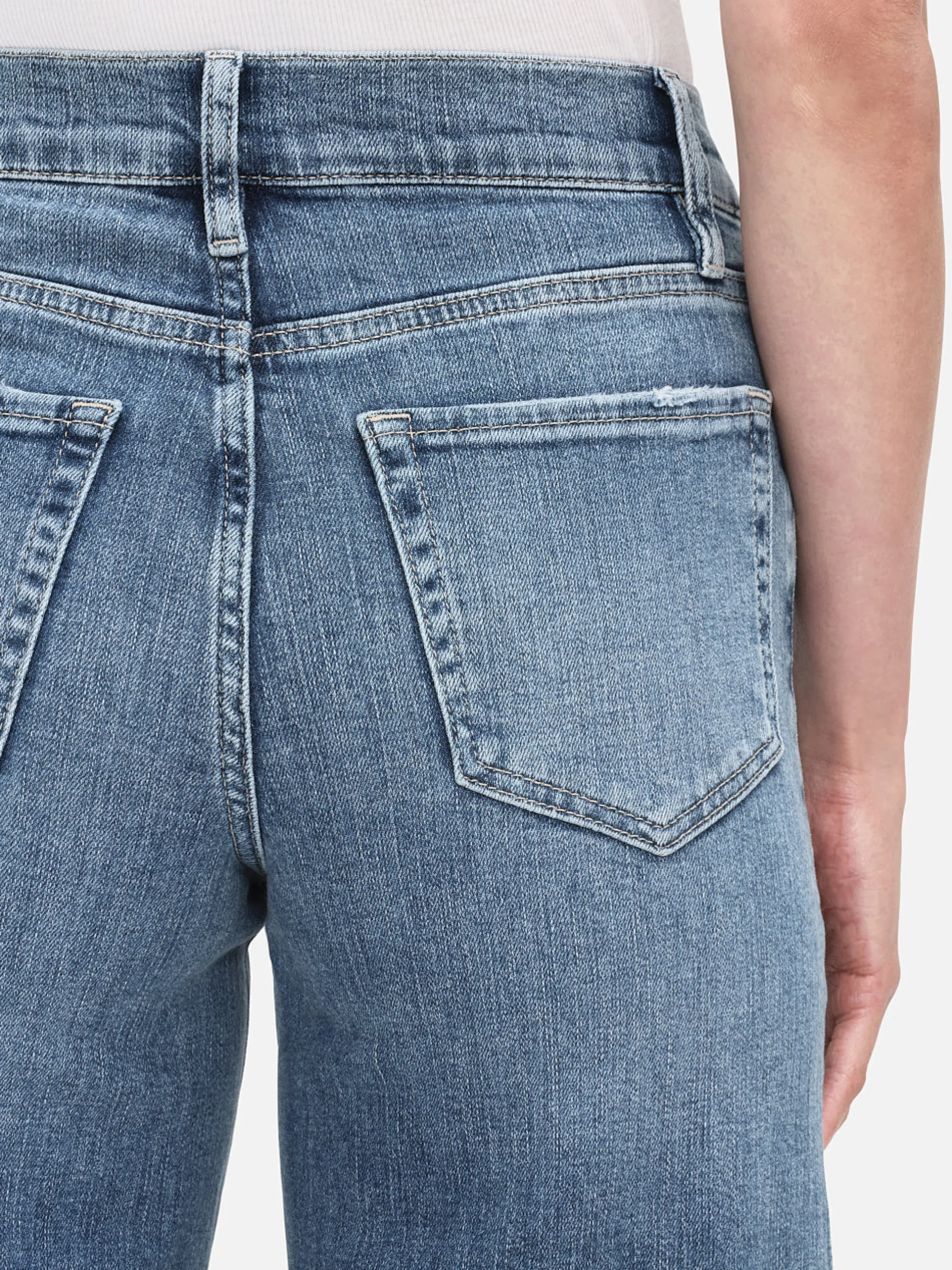 FRAME Le Palazzo Crop in Daphne Blue<Women Wide Leg