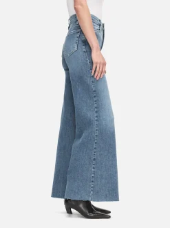 FRAME Le Palazzo Crop in Daphne Blue<Women Wide Leg