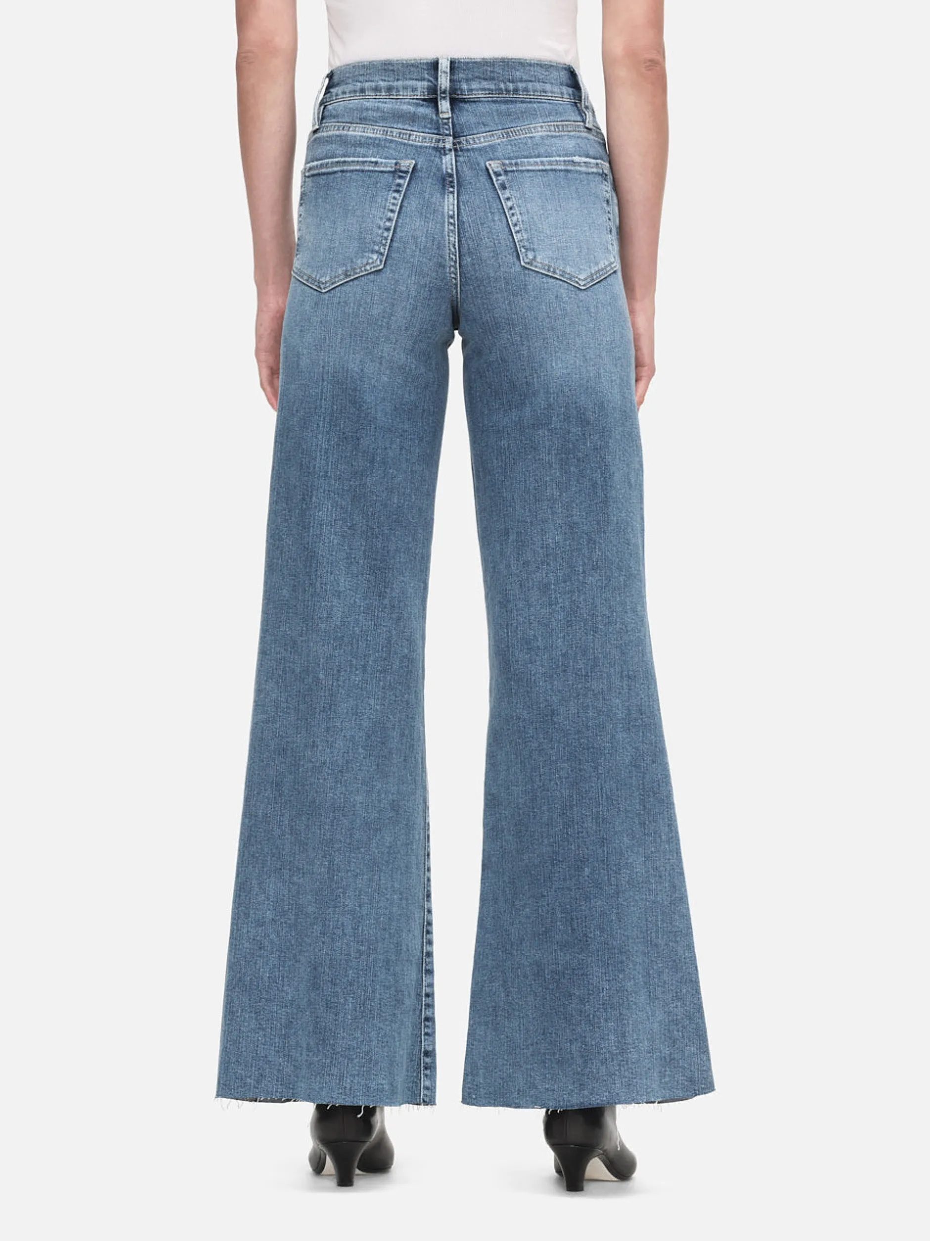 FRAME Le Palazzo Crop in Daphne Blue<Women Wide Leg