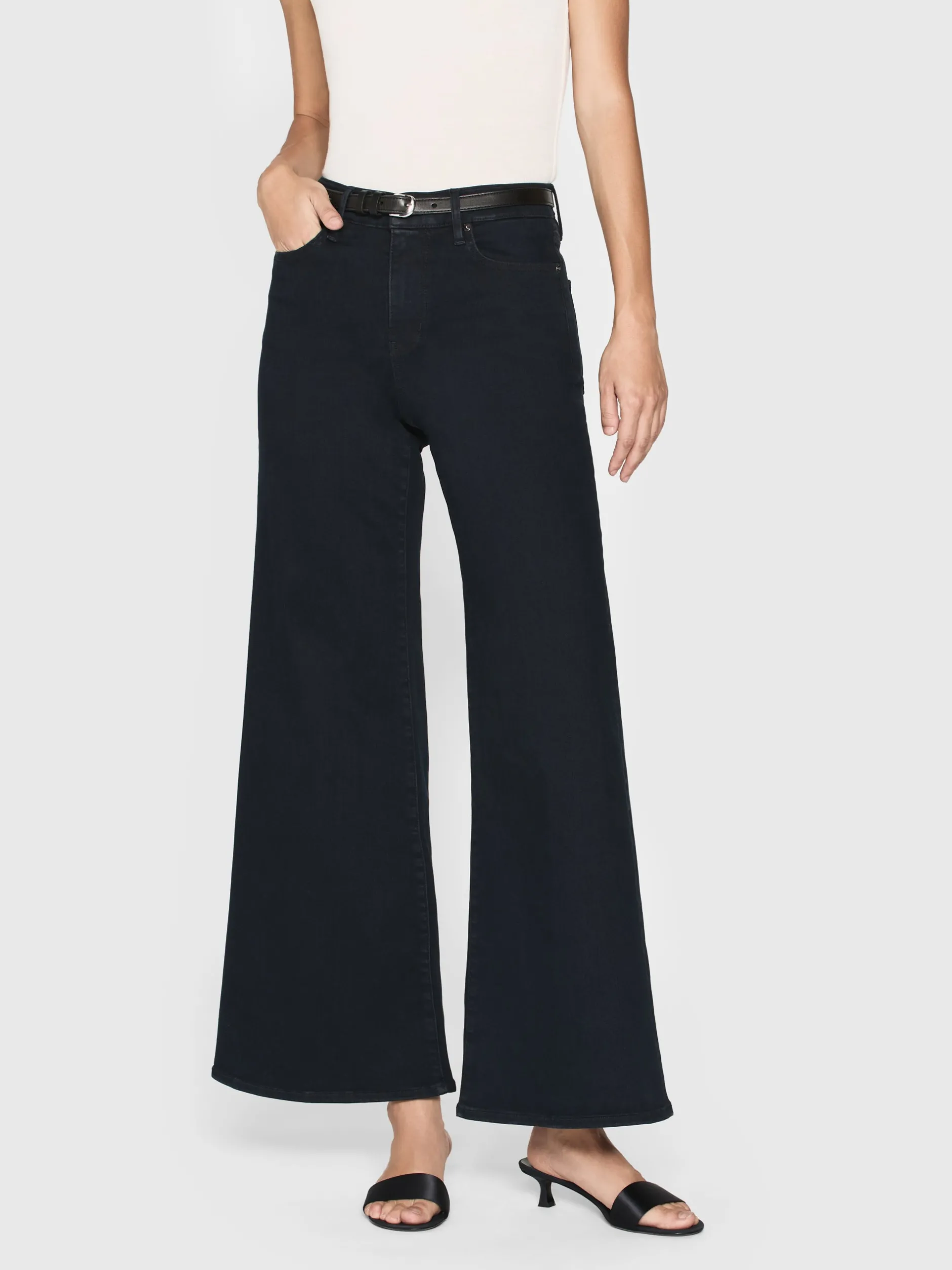 FRAME Le Palazzo Crop in Slow Days<Women Wide Leg