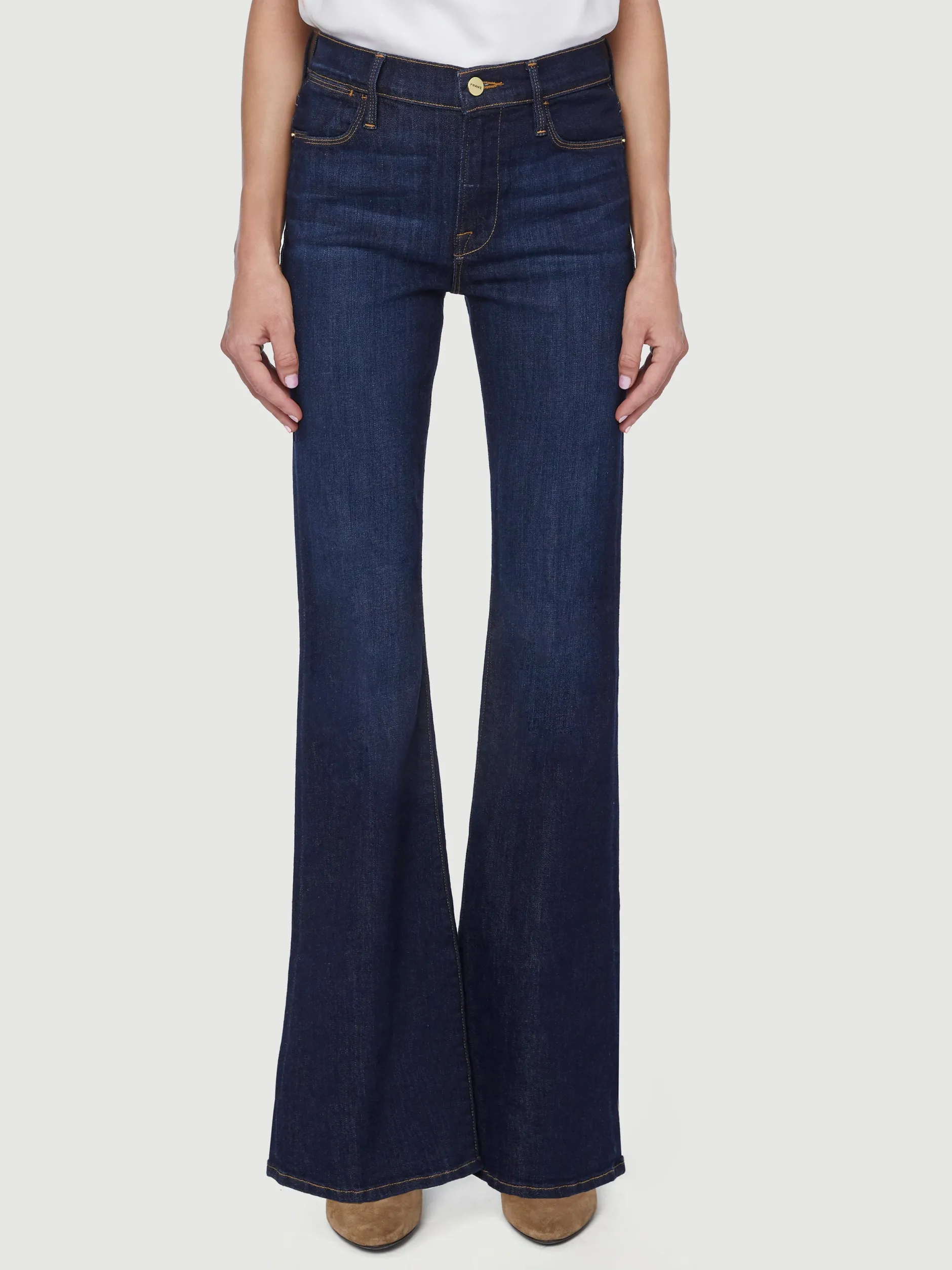FRAME Le Pixie High Flare in<Women Flare|Petite