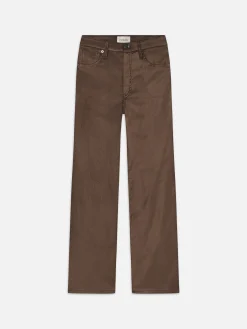 FRAME Le Sleek Straight Velveteen in Peppercorn Velvet<Women Straight|Pants