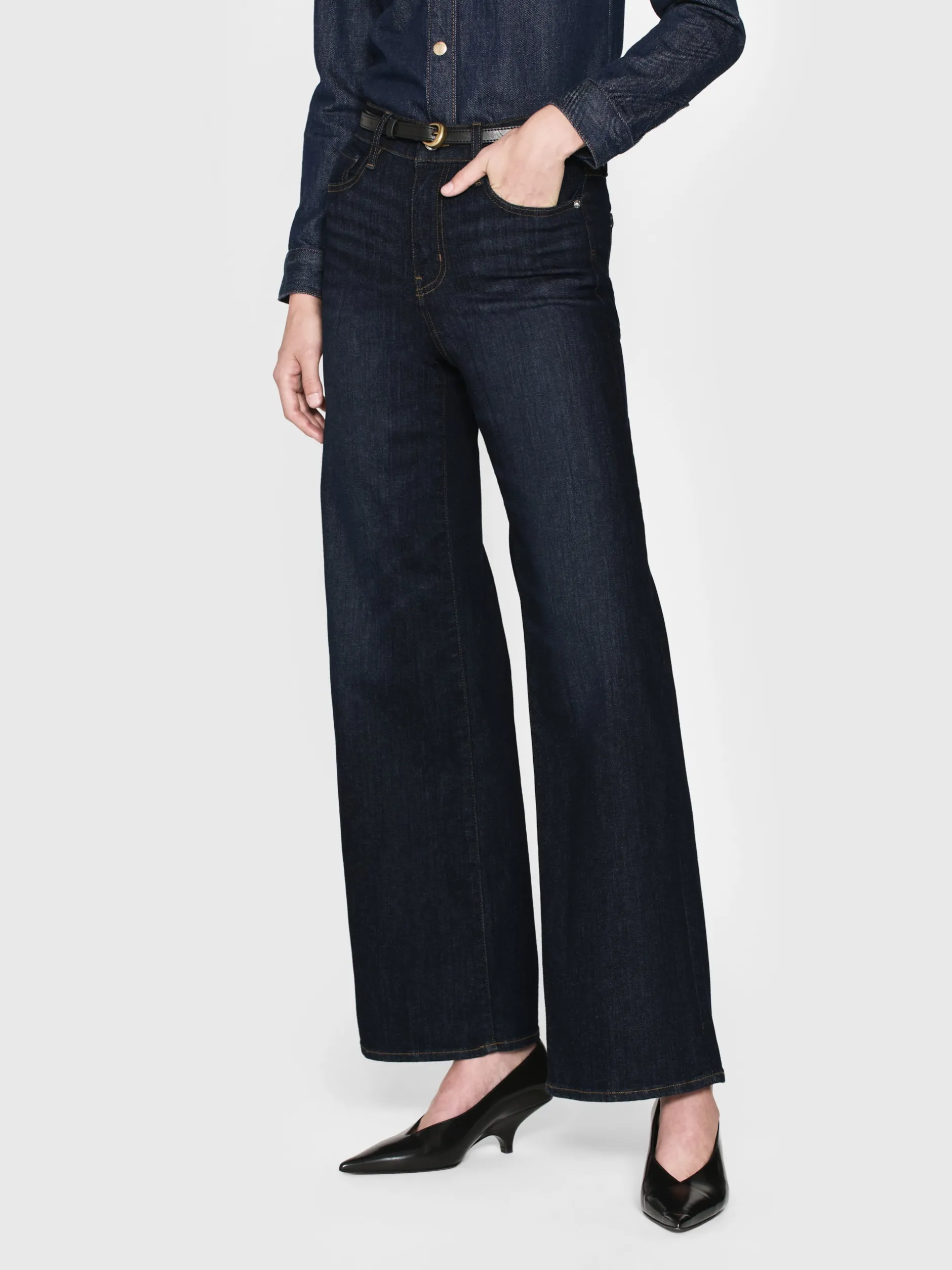 FRAME Le Slim Palazzo in<Women Wide Leg