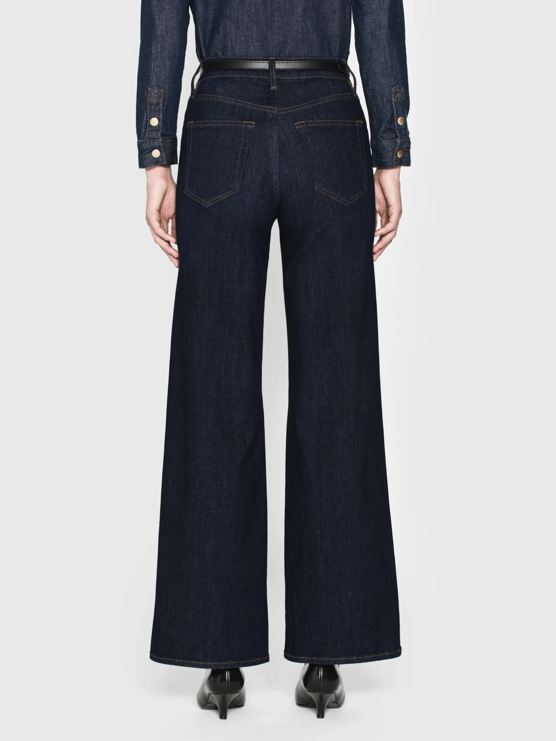 FRAME Le Slim Palazzo in<Women Wide Leg