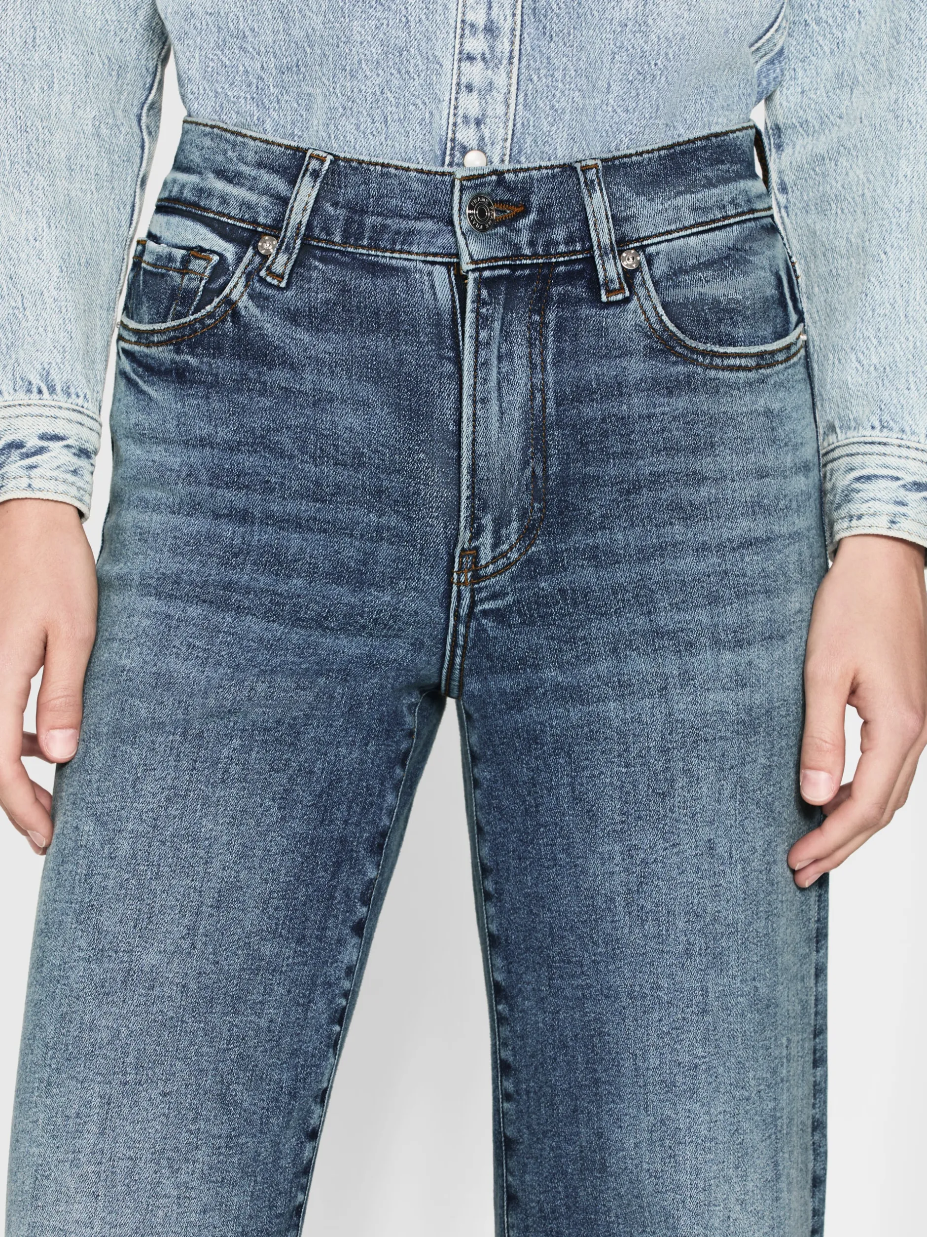 FRAME Le Slim Palazzo in Rowley Raw After<Women Wide Leg