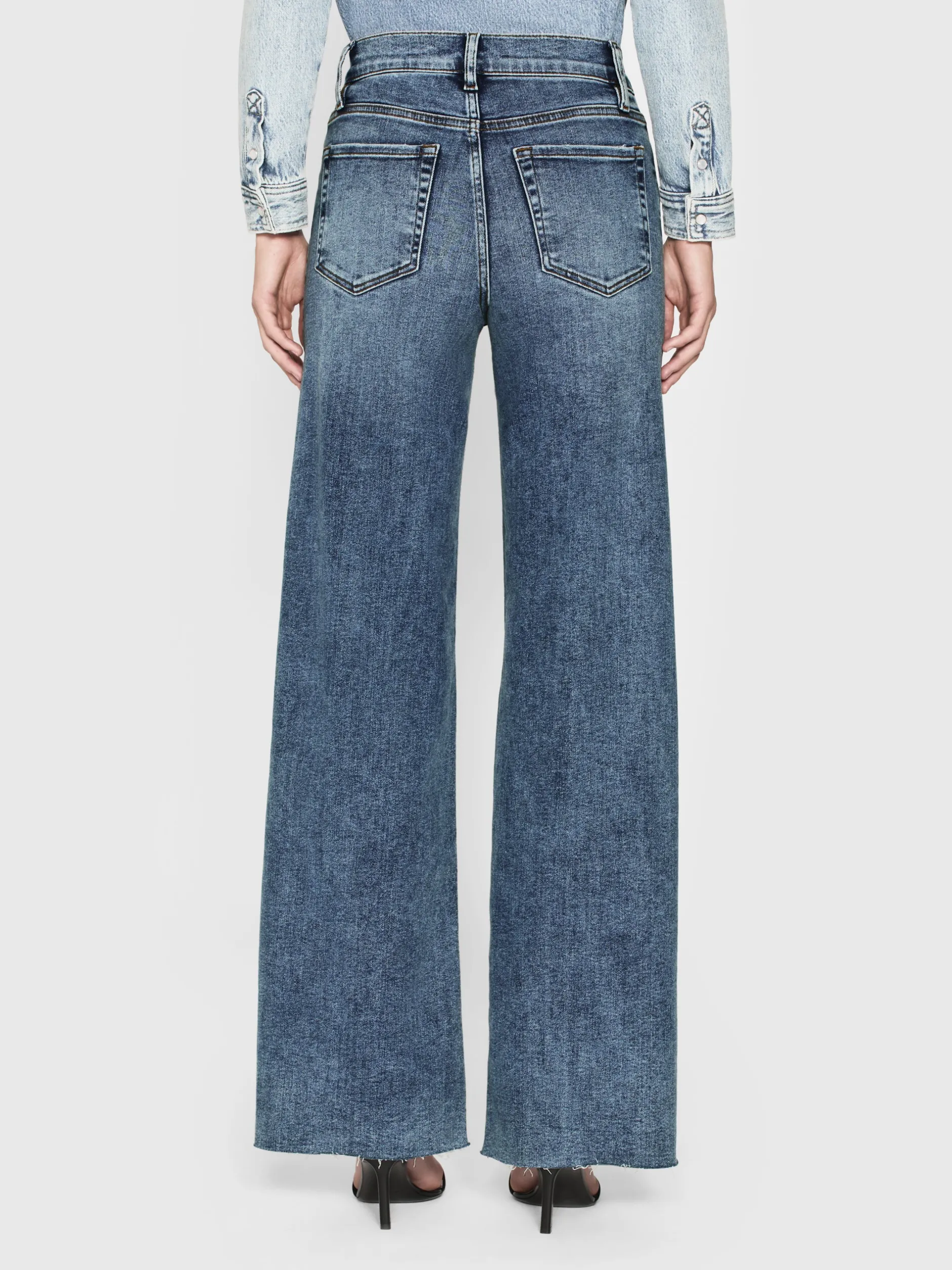 FRAME Le Slim Palazzo in Rowley Raw After<Women Wide Leg