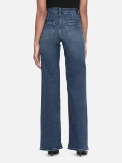 FRAME Le Slim Palazzo Bardot Pocket in<Women Wide Leg