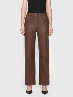 FRAME Le Slim Palazzo Leather in<Women Leather & Suede|Pants