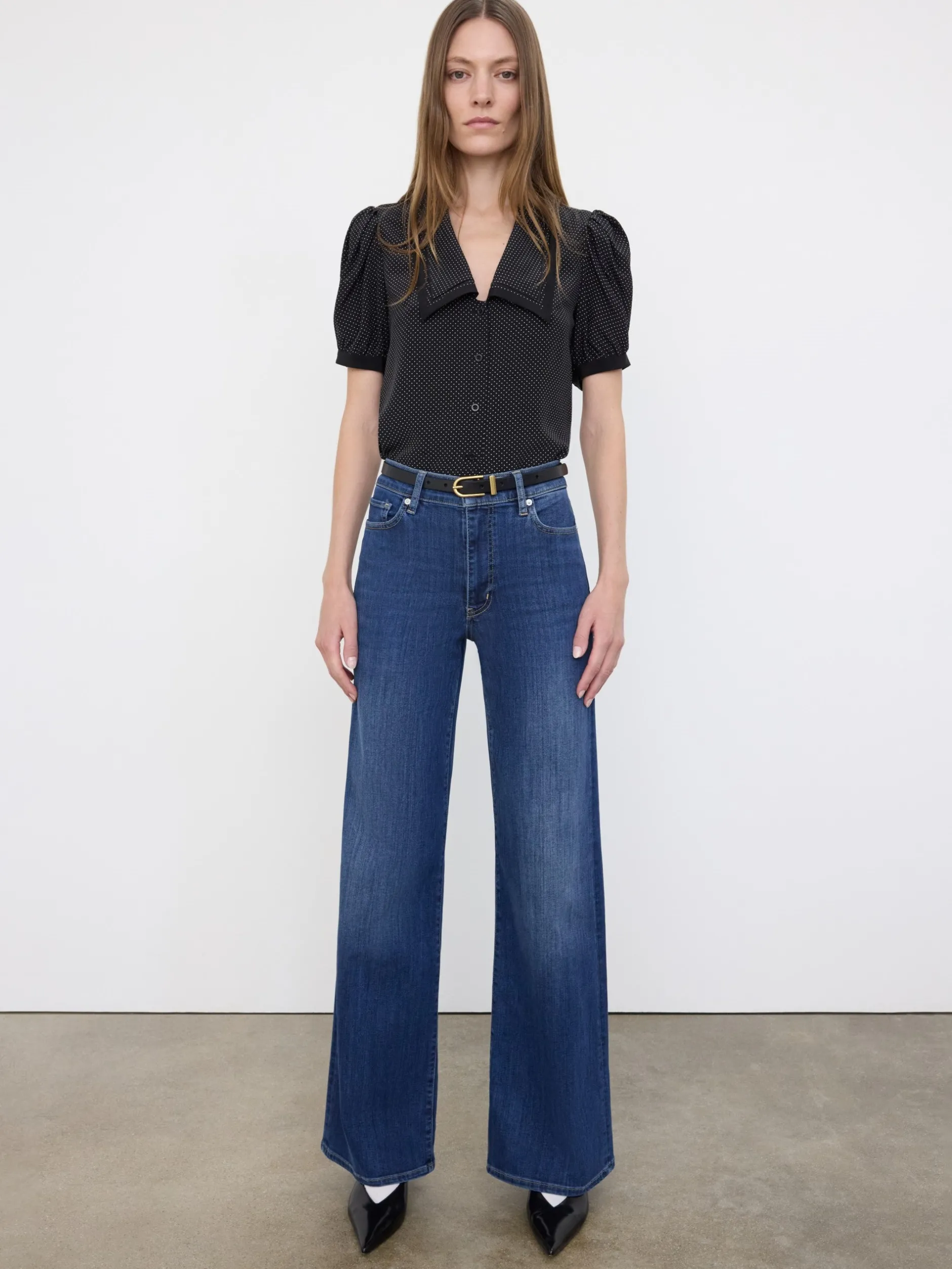 FRAME Le Slim Palazzo Long in<Women Wide Leg|Long