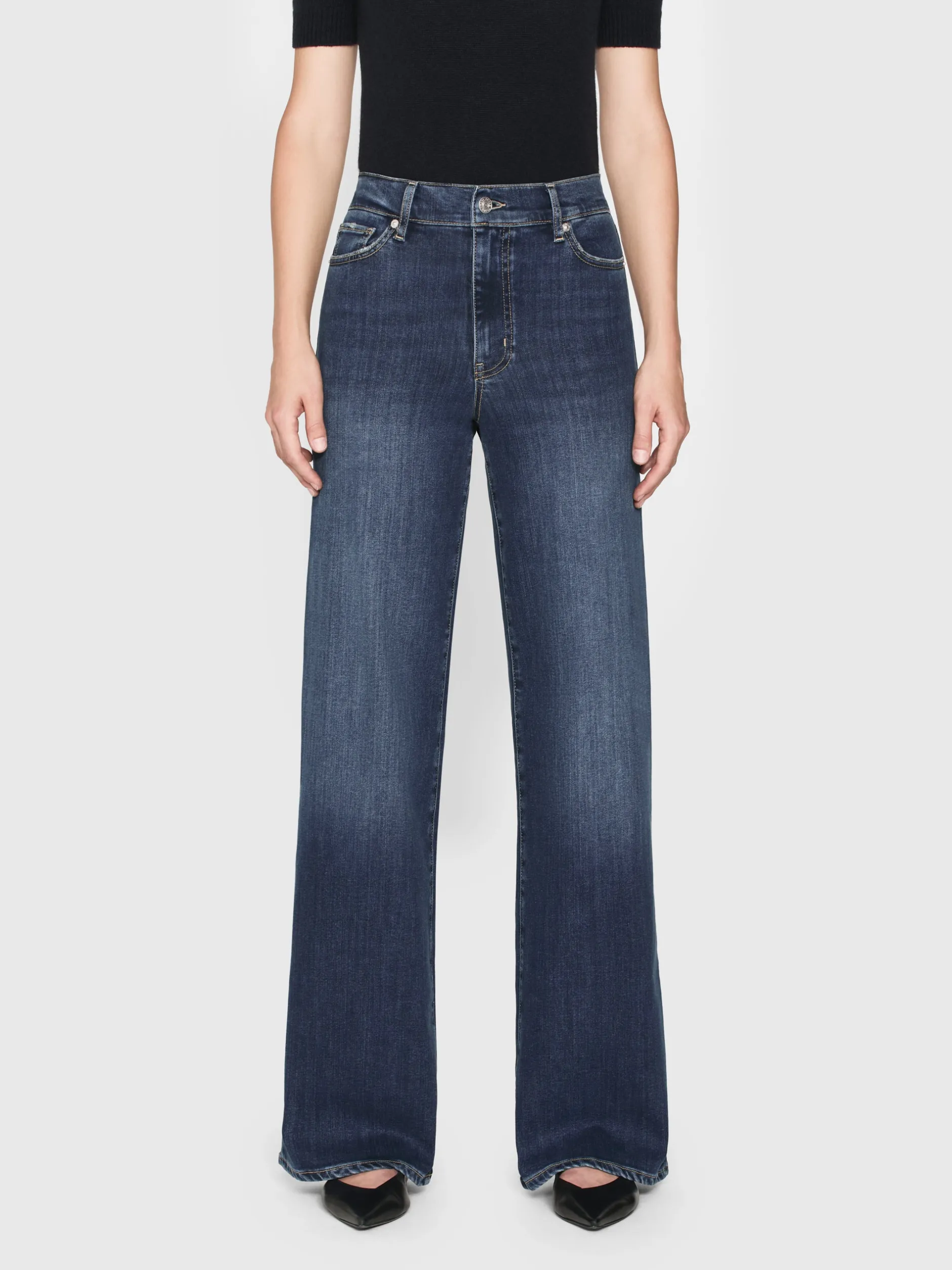 FRAME Le Slim Palazzo Long in<Women Wide Leg|Long
