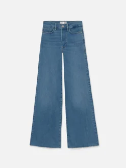 FRAME Le Slim Palazzo Raw Fray in<Women Wide Leg