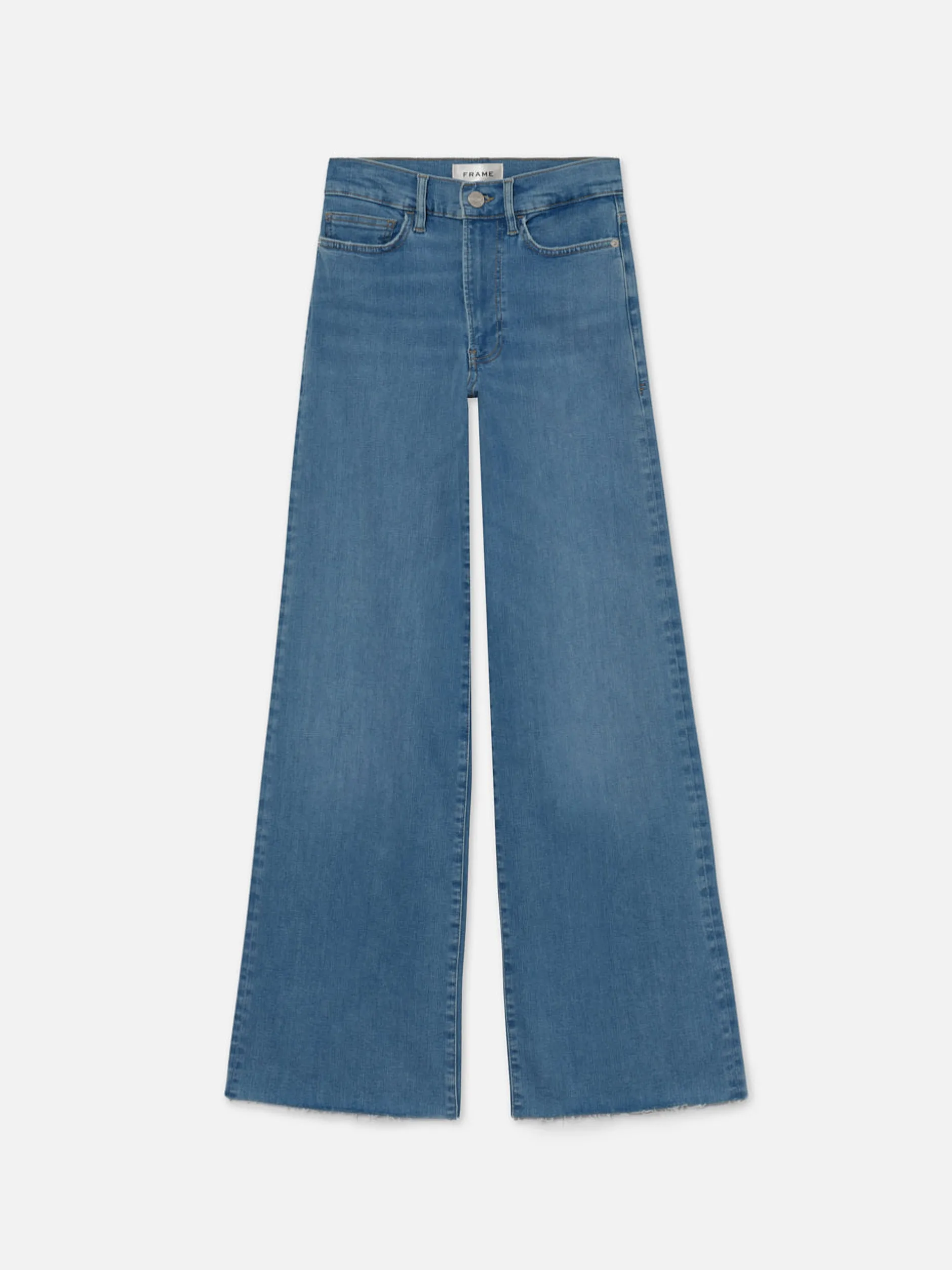 FRAME Le Slim Palazzo Raw Fray in<Women Wide Leg