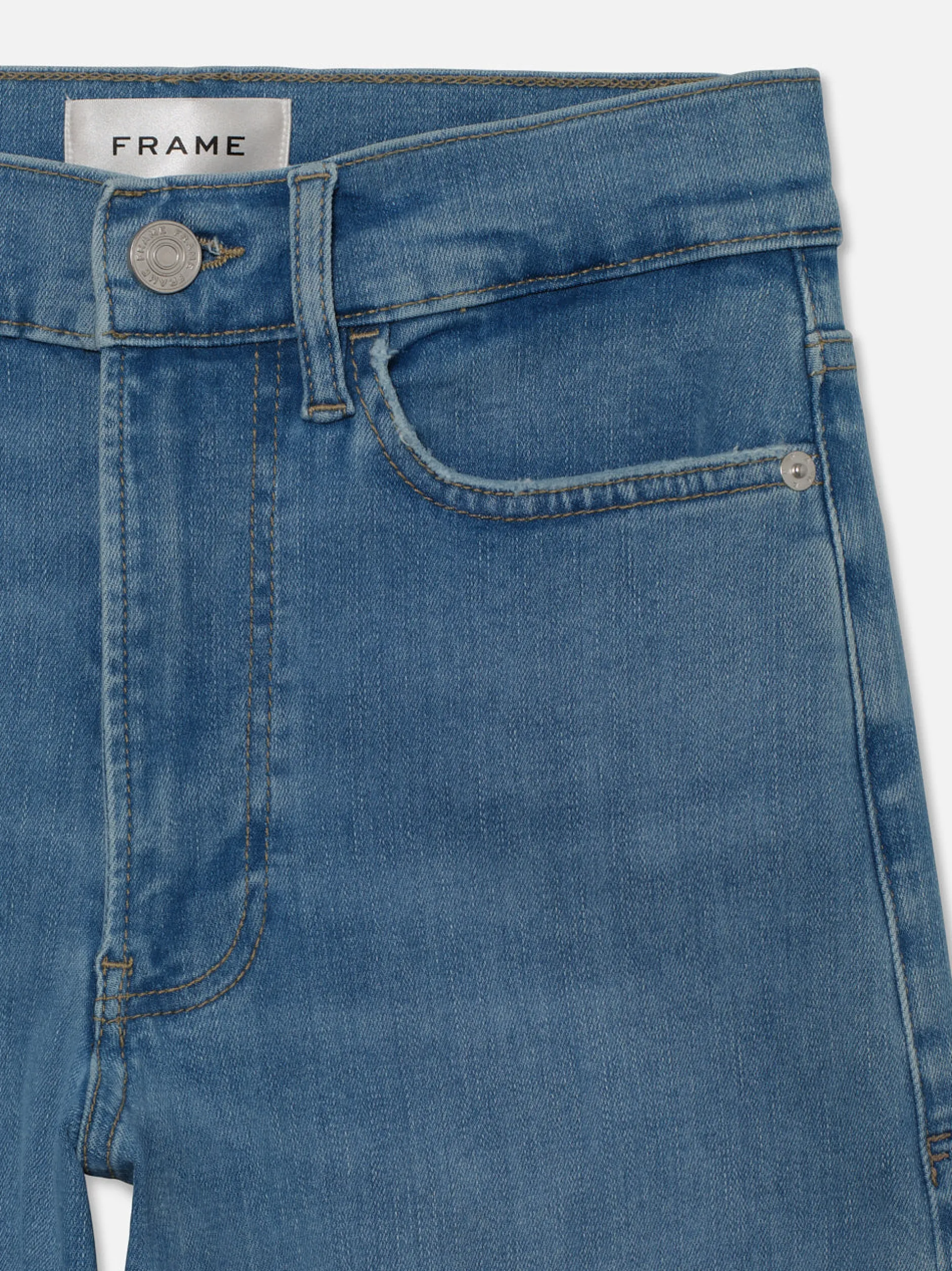 FRAME Le Slim Palazzo Raw Fray in<Women Wide Leg