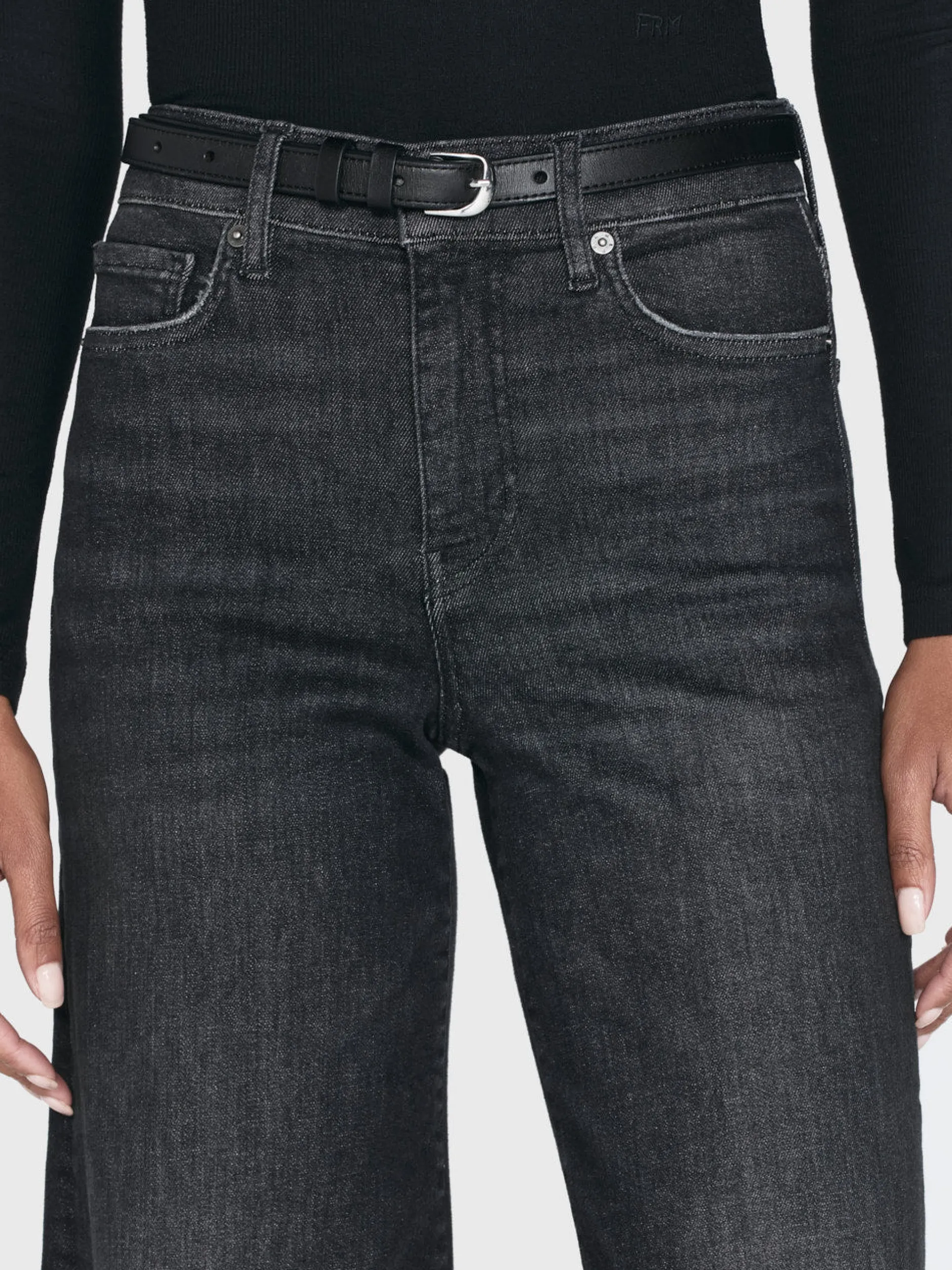 FRAME Le Slim Palazzo Raw Fray in<Women Wide Leg