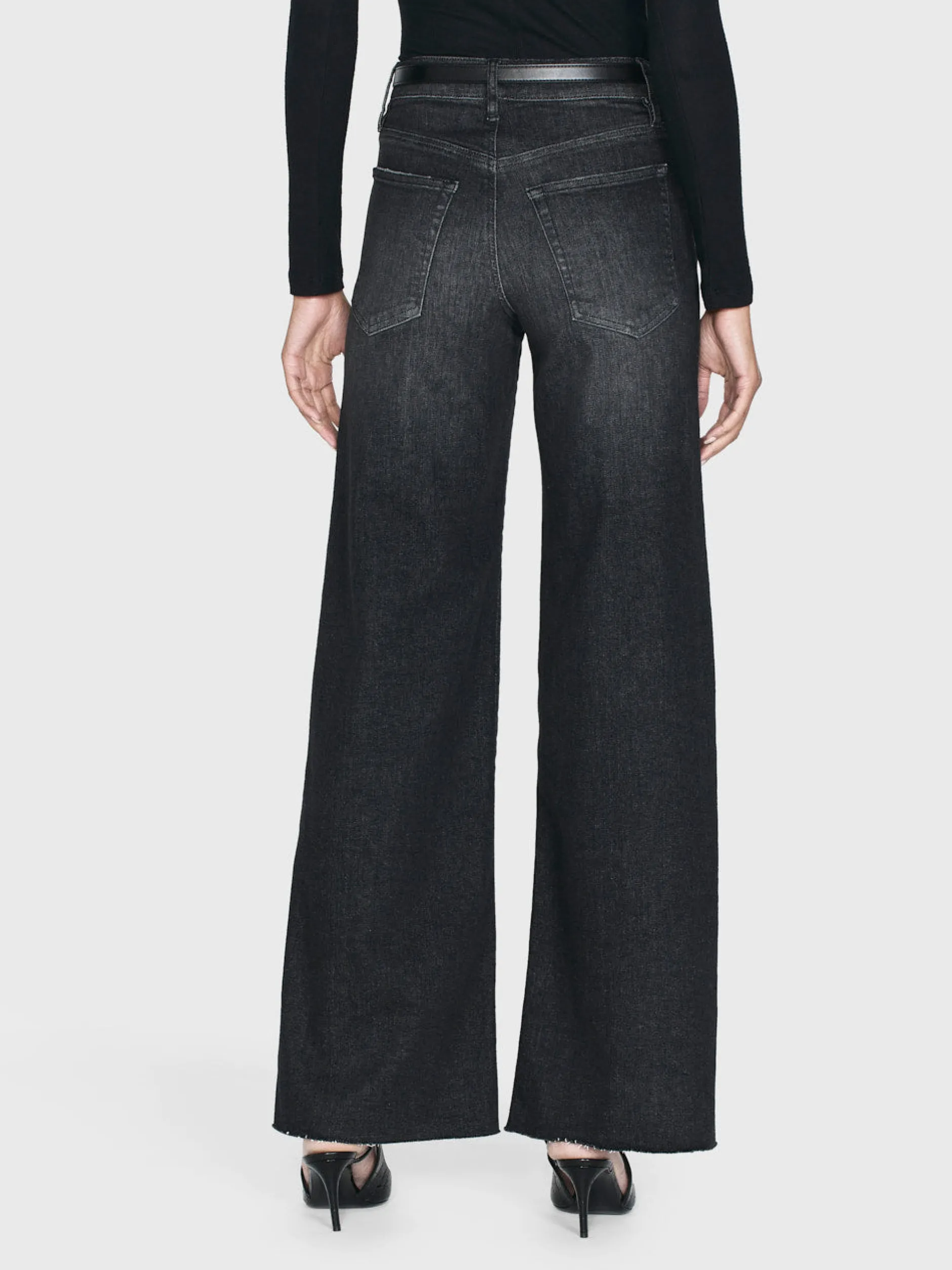 FRAME Le Slim Palazzo Raw Fray in<Women Wide Leg
