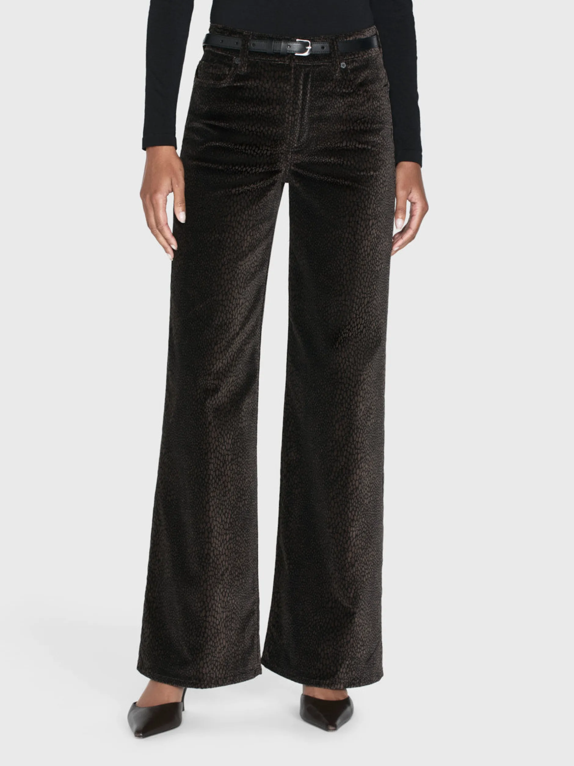 FRAME Le Slim Palazzo Velveteen in<Women Wide Leg