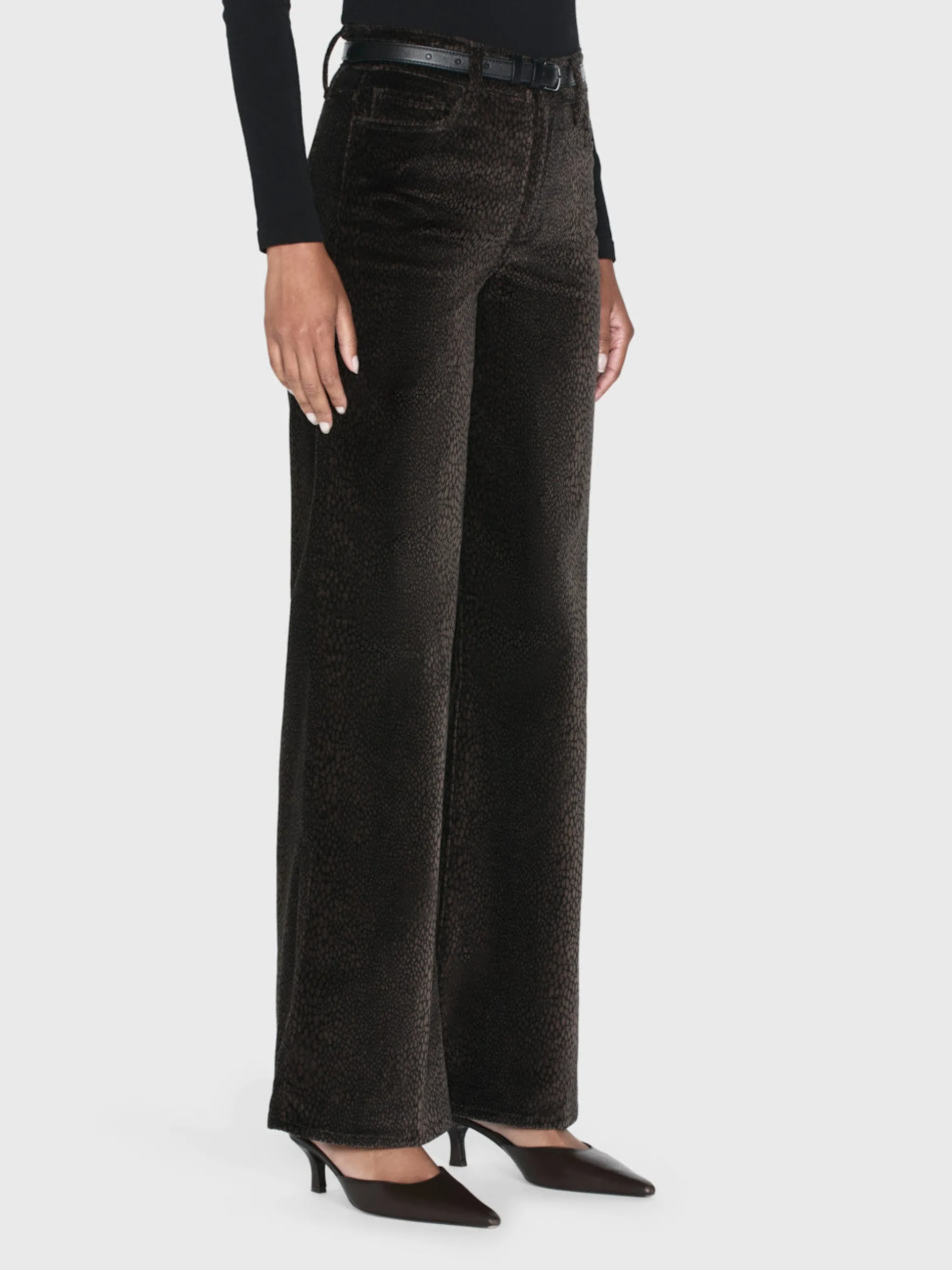 FRAME Le Slim Palazzo Velveteen in<Women Wide Leg