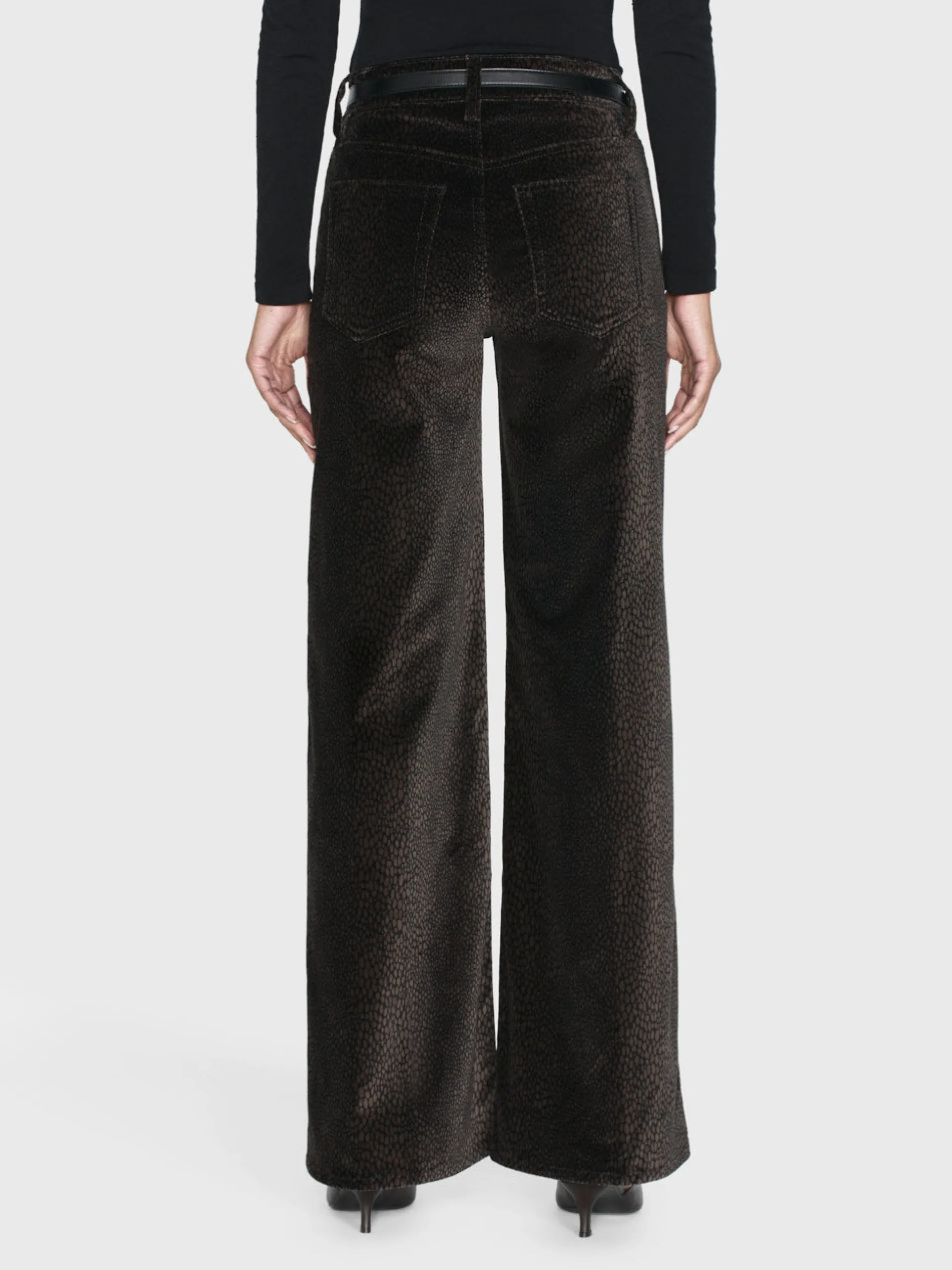 FRAME Le Slim Palazzo Velveteen in<Women Wide Leg