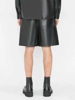 FRAME Leather Short in< Pants & Shorts