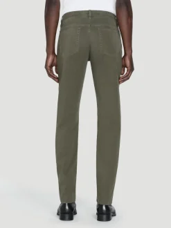 FRAME L'Homme Slim Brushed Twill in Dark Olive< Slim