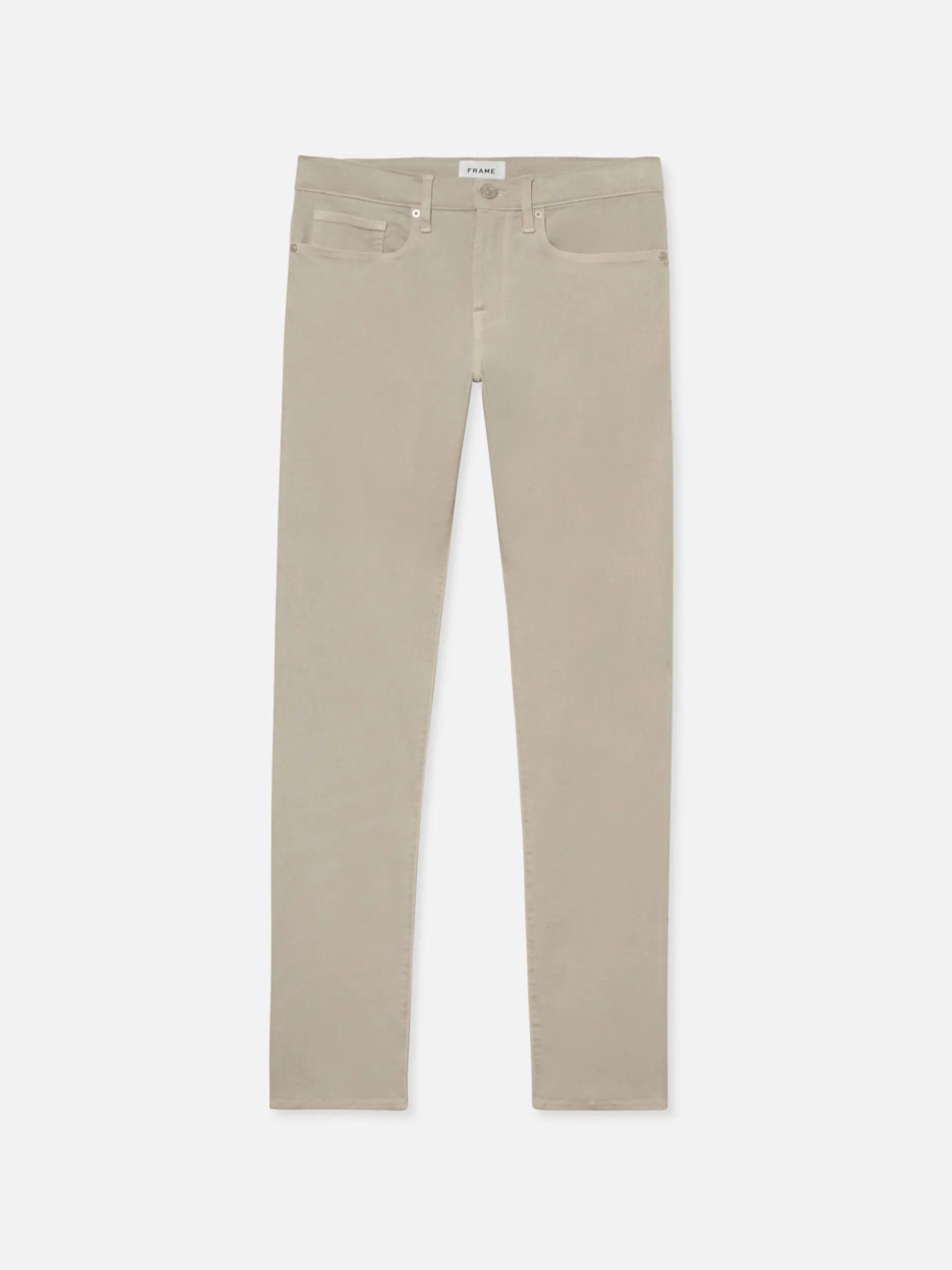 FRAME L'Homme Slim Brushed Twill in Mineral Grey< Slim
