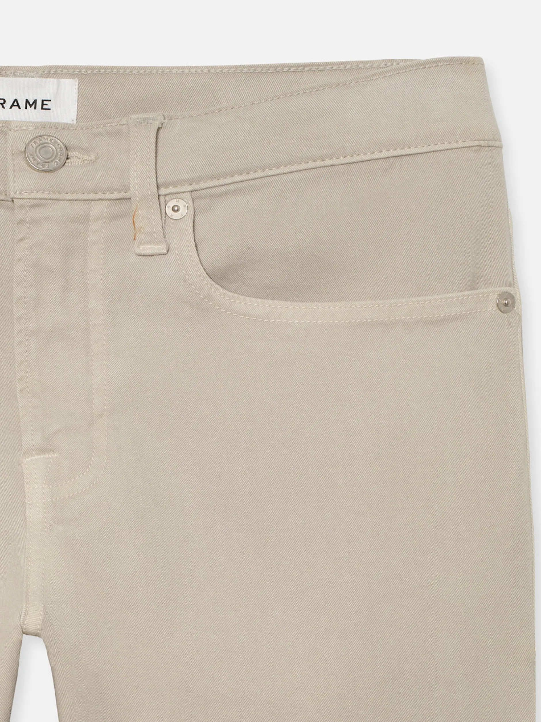 FRAME L'Homme Slim Brushed Twill in Mineral Grey< Slim