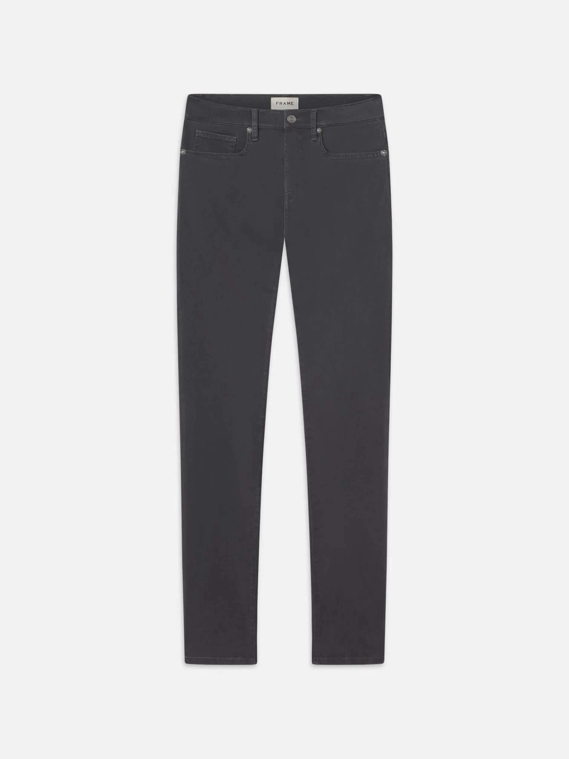 FRAME L'Homme Slim Brushed Twill in Slate Gray< Slim