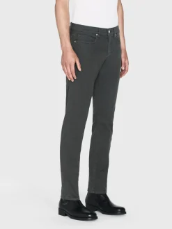 FRAME L'Homme Slim Twill in Dark Charcoal< Slim|Pants & Shorts