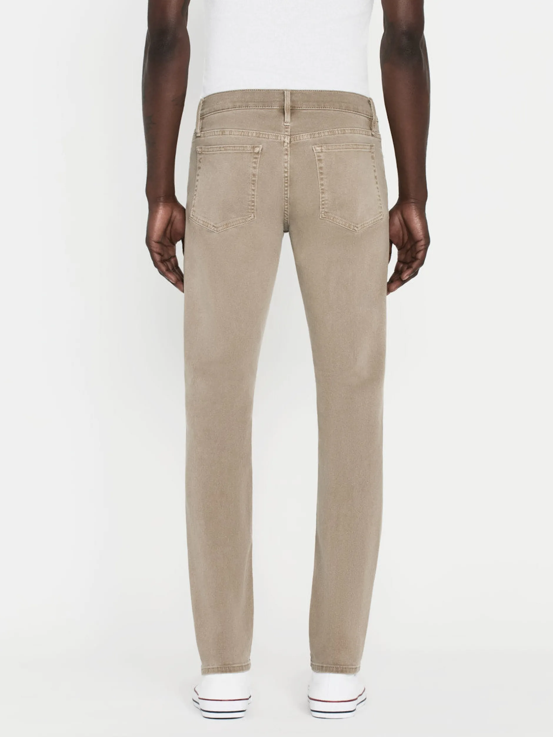 FRAME L'Homme Slim Twill in Garage Grime< Slim|Pants & Shorts