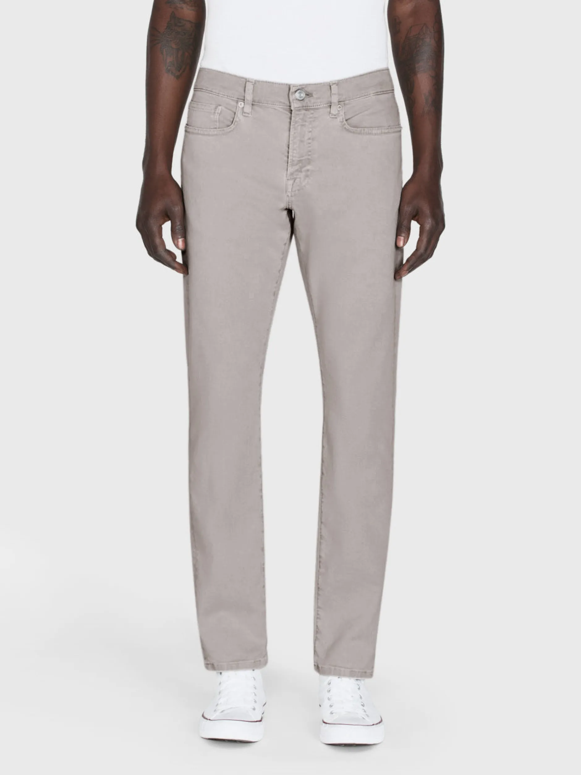 FRAME L'Homme Slim Twill in Garage Blue Grey< Slim