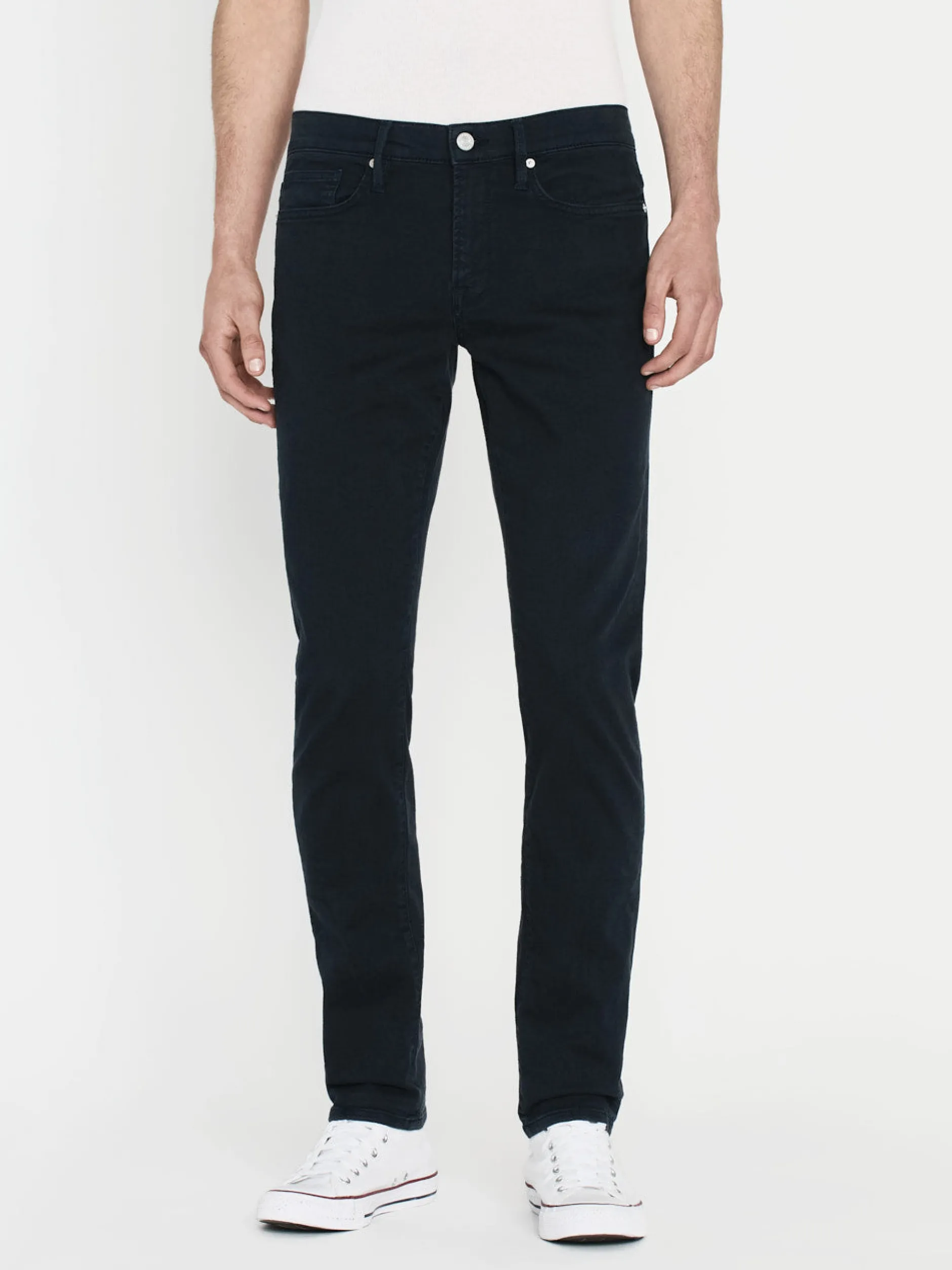 FRAME L'Homme Slim Twill in Garage Navy< Slim|Pants & Shorts