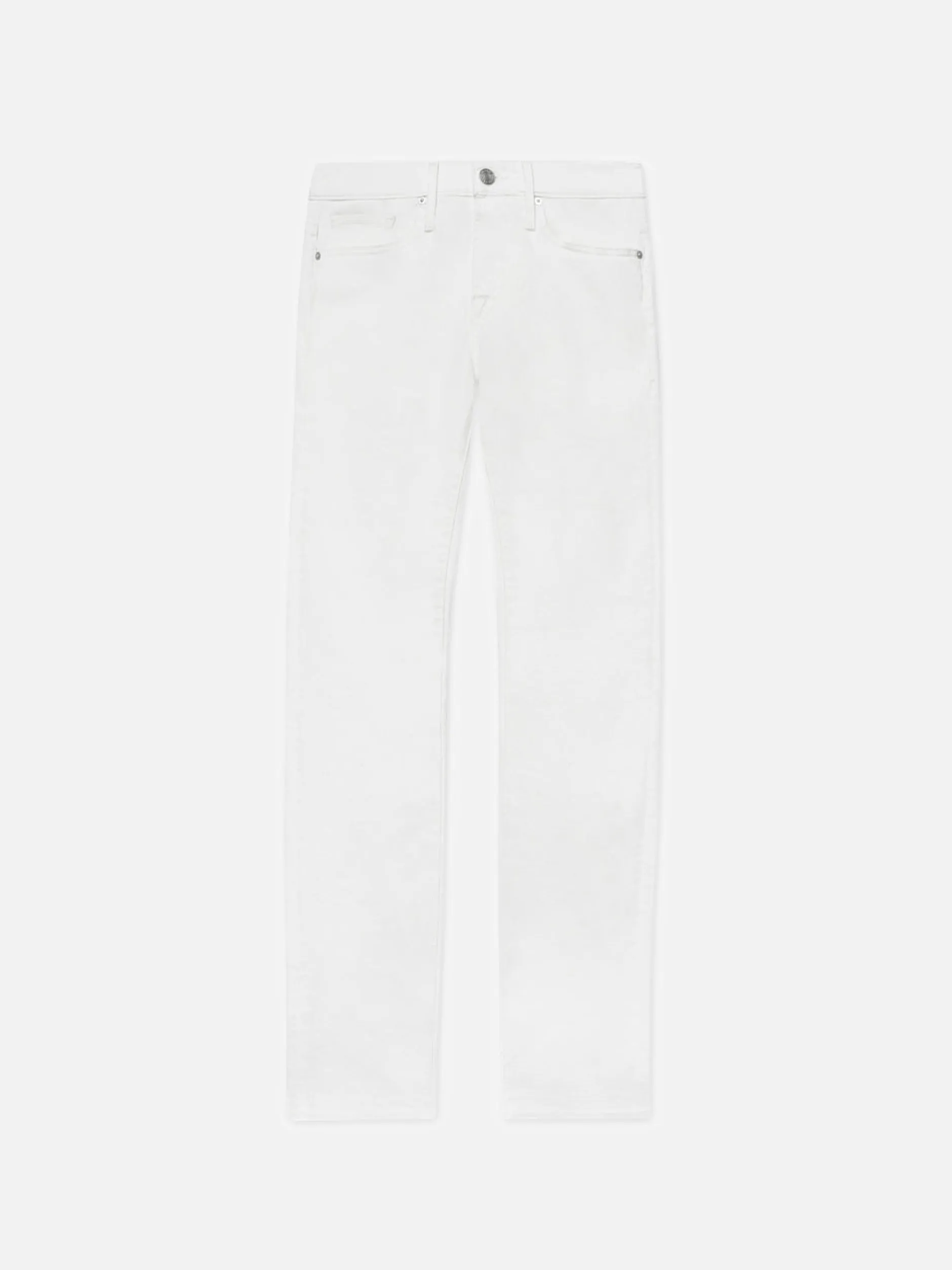 FRAME L'Homme Slim Twill in Whisper White< Slim|Pants & Shorts